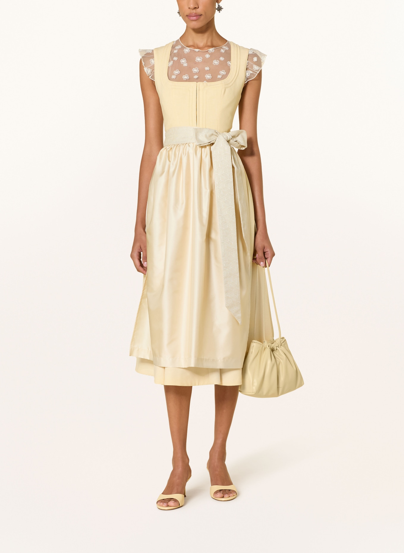 LIMBERRY Dirndl AURELIE: HELLGELB / HELLGELB / WEISS