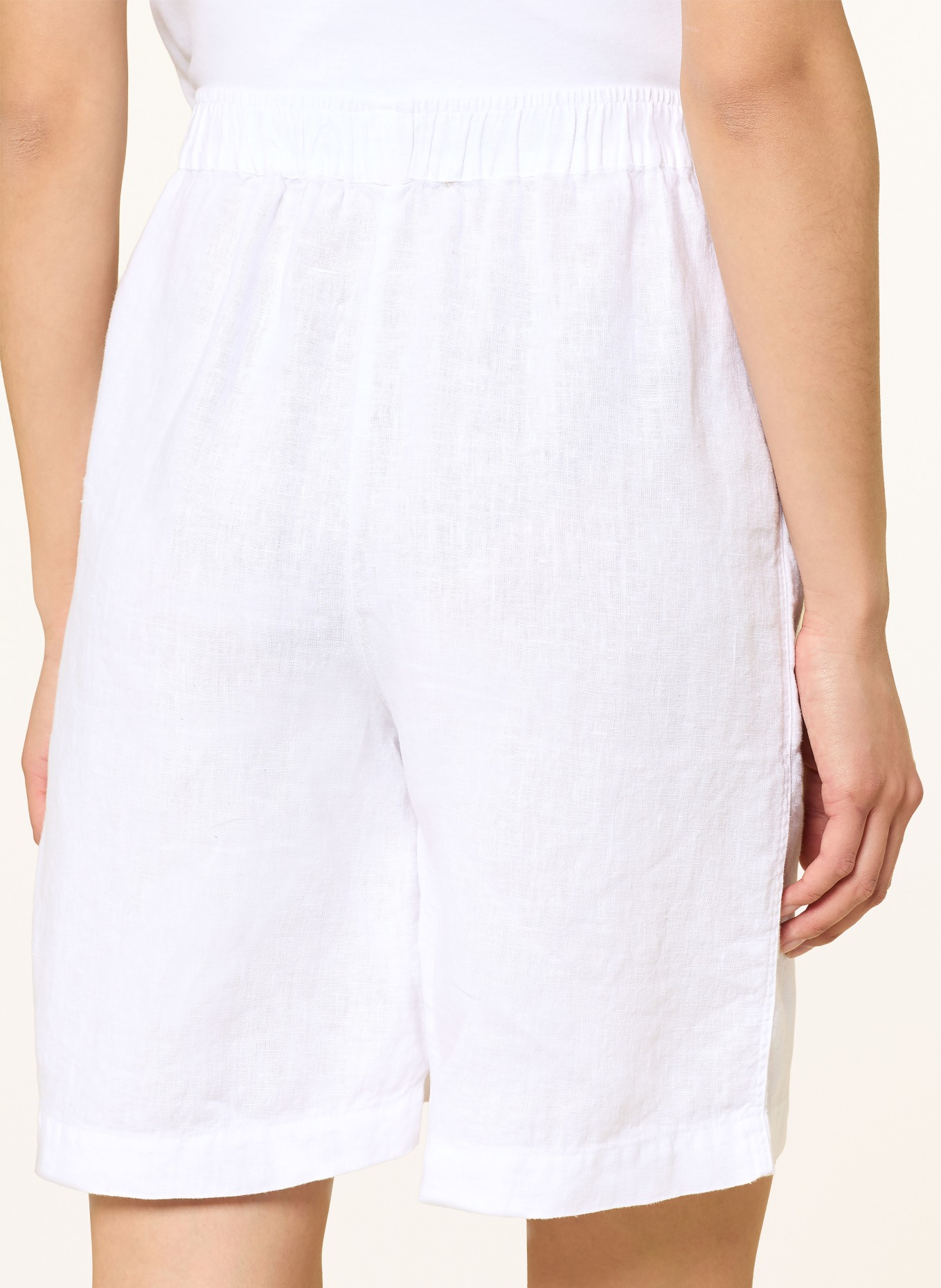 MOS MOSH Leinenshorts MMEMMIE: WEISS