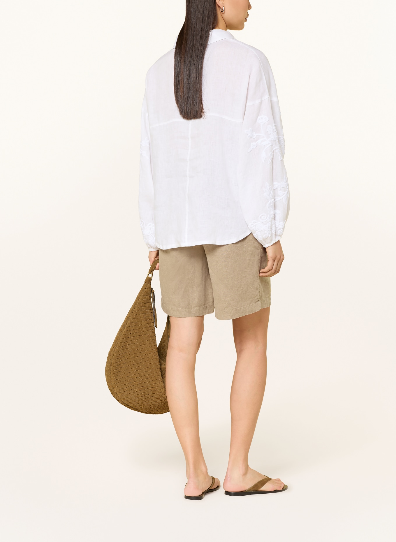 MOS MOSH Leinenshorts MMEMMIE: KHAKI