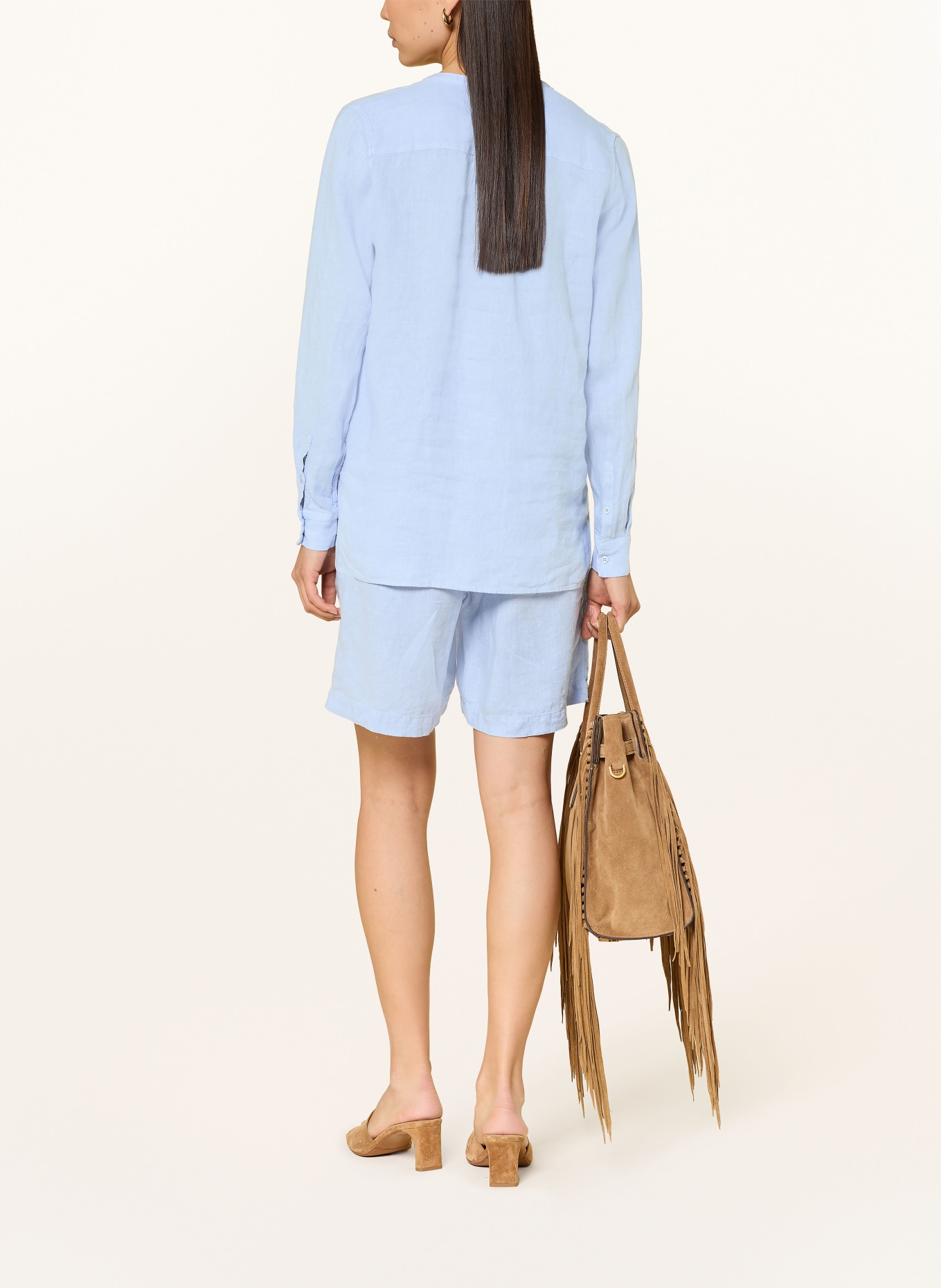 MOS MOSH Leinenshorts MMEMMIE: HELLBLAU