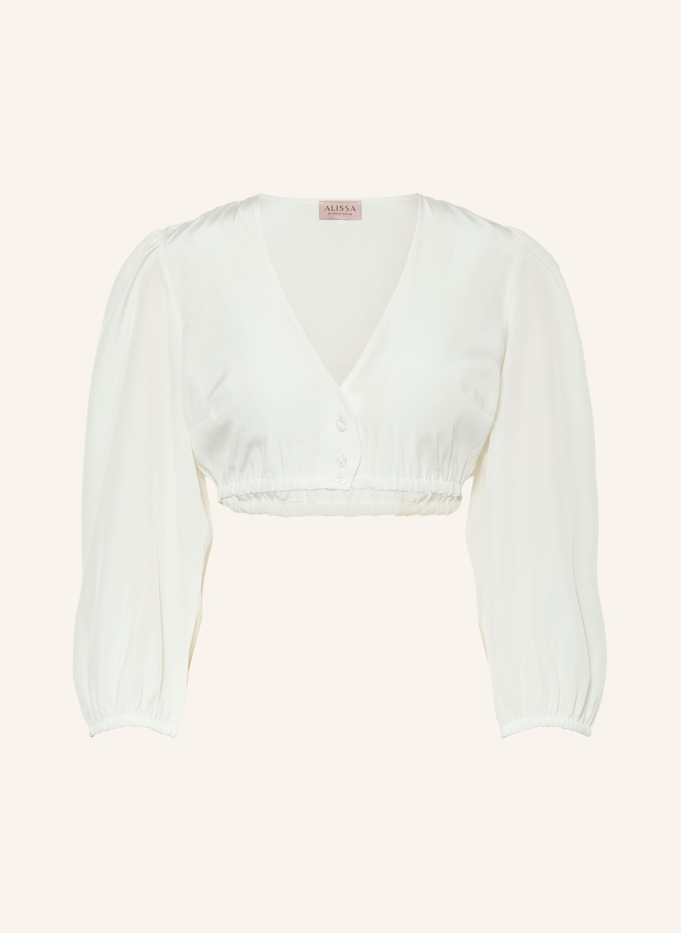 ALISSA BY KINGA MATHE Bluzka do sukienki bawarskiej LEA z rękawami 3/4: ECRU