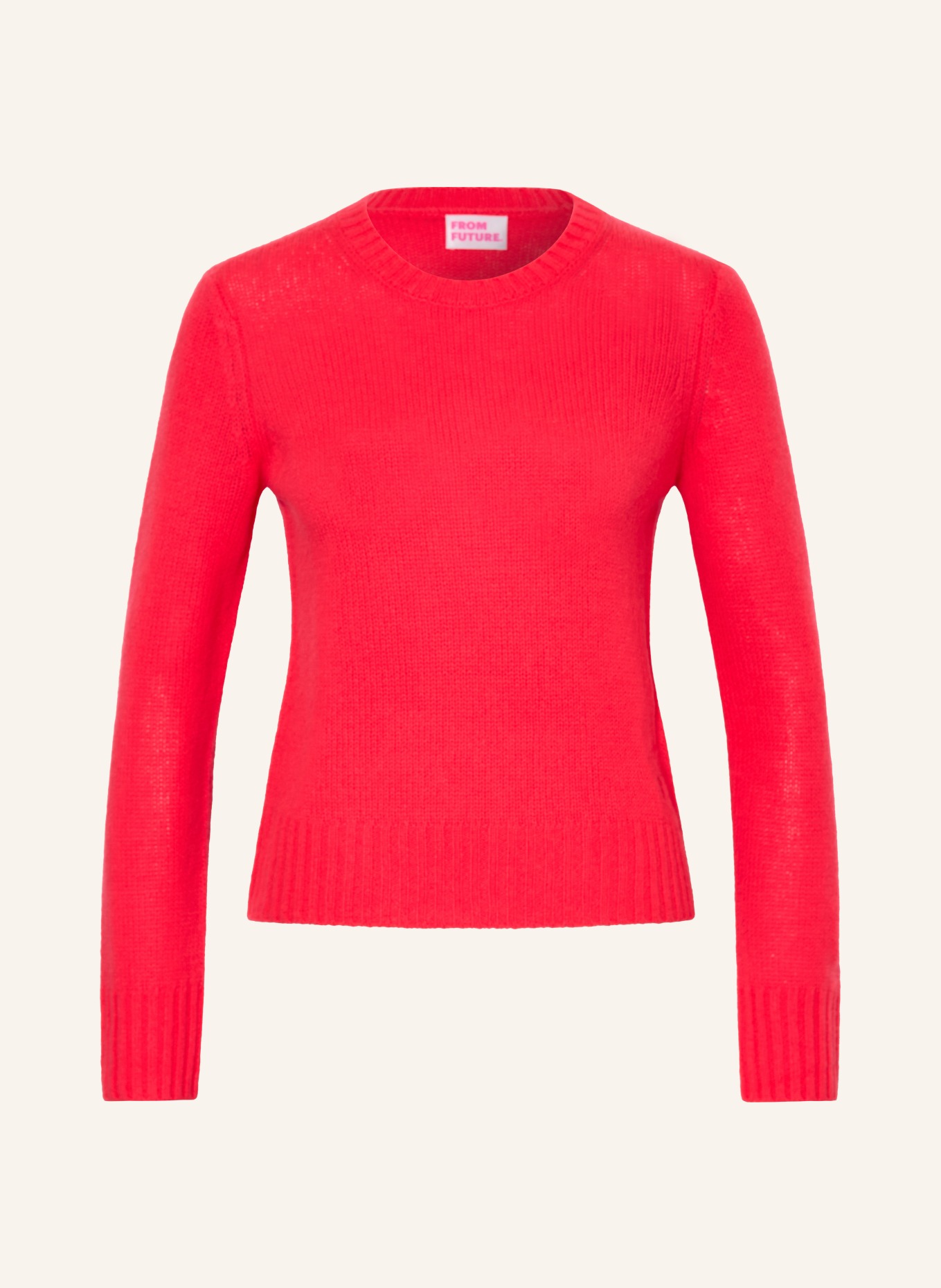 FROM FUTURE Pull en cachemire: ROUGE FLUO