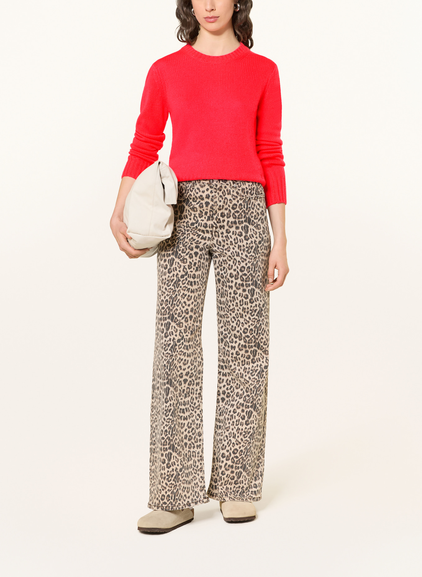 FROM FUTURE Pull en cachemire: ROUGE FLUO