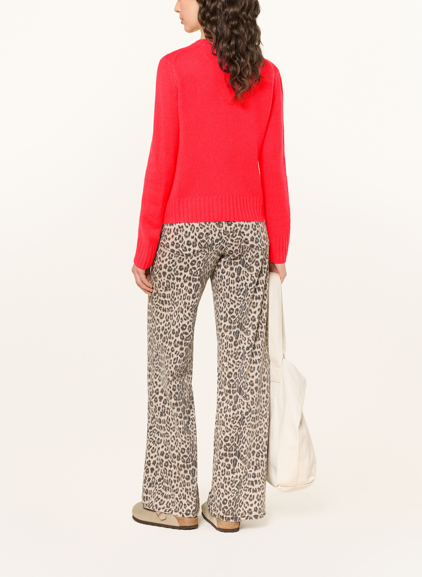 FROM FUTURE Pull en cachemire: ROUGE FLUO