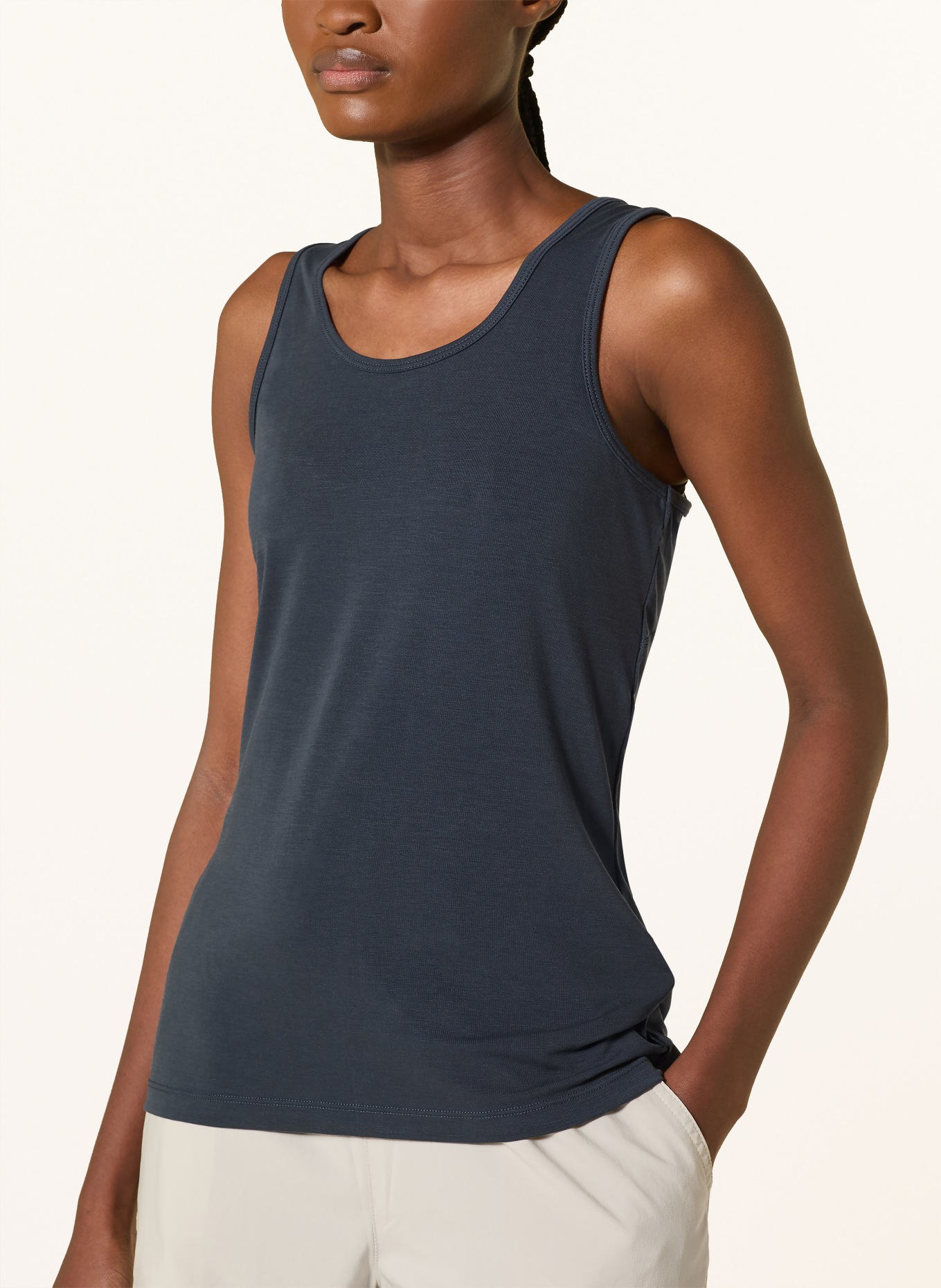 me°ru' Tanktop ELLENBROOK: DONKERBLAUW