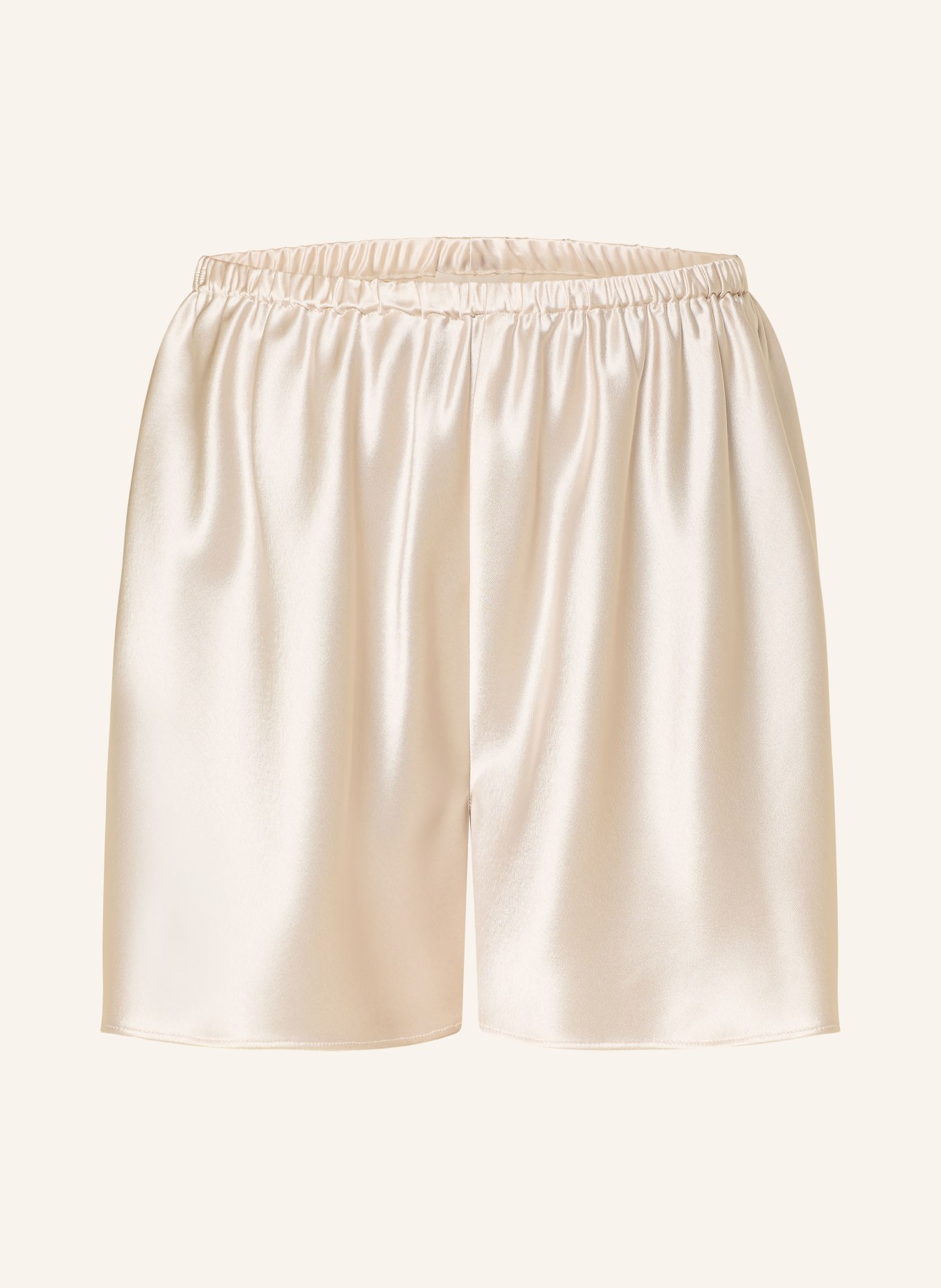 ALMADA LABEL Short en satin BIM: CRÈME
