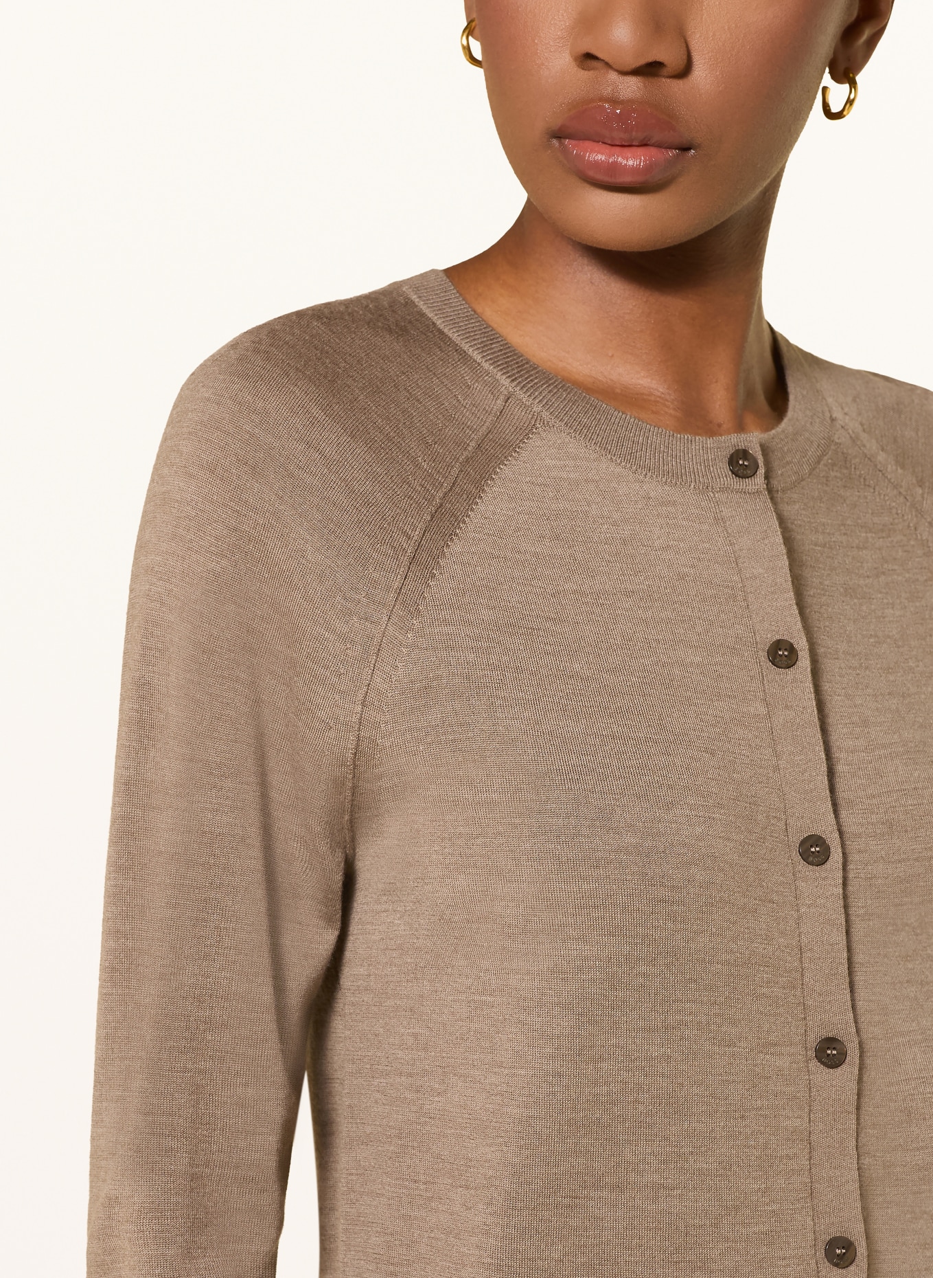 BOSS Strickjacke FONAMI: HELLBRAUN