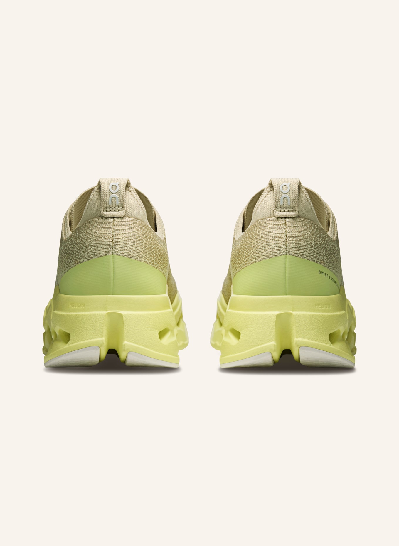 On Laufschuhe CLOUDSURFER MAX: BEIGE / HELLGELB