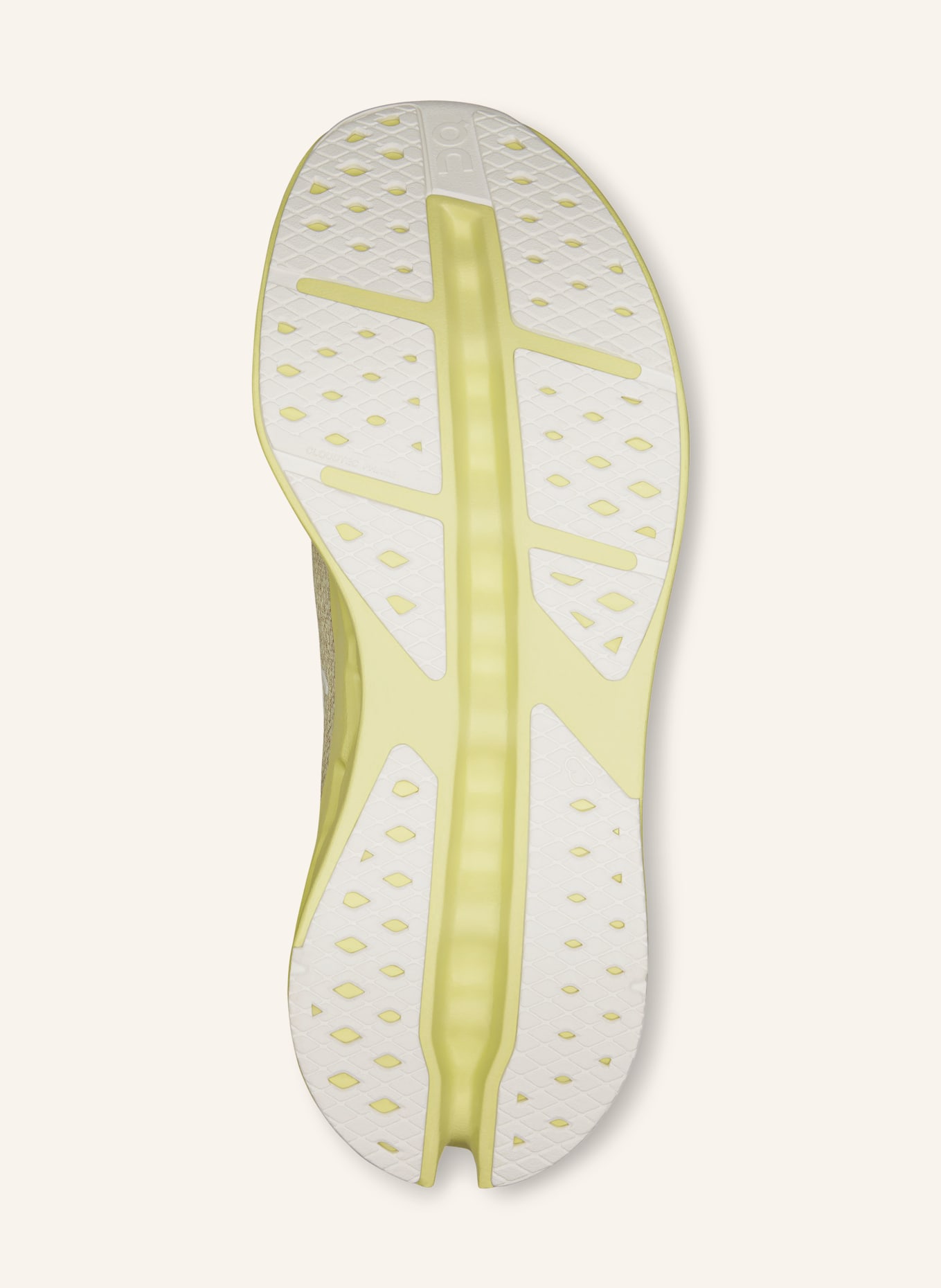 On Laufschuhe CLOUDSURFER MAX: BEIGE / HELLGELB