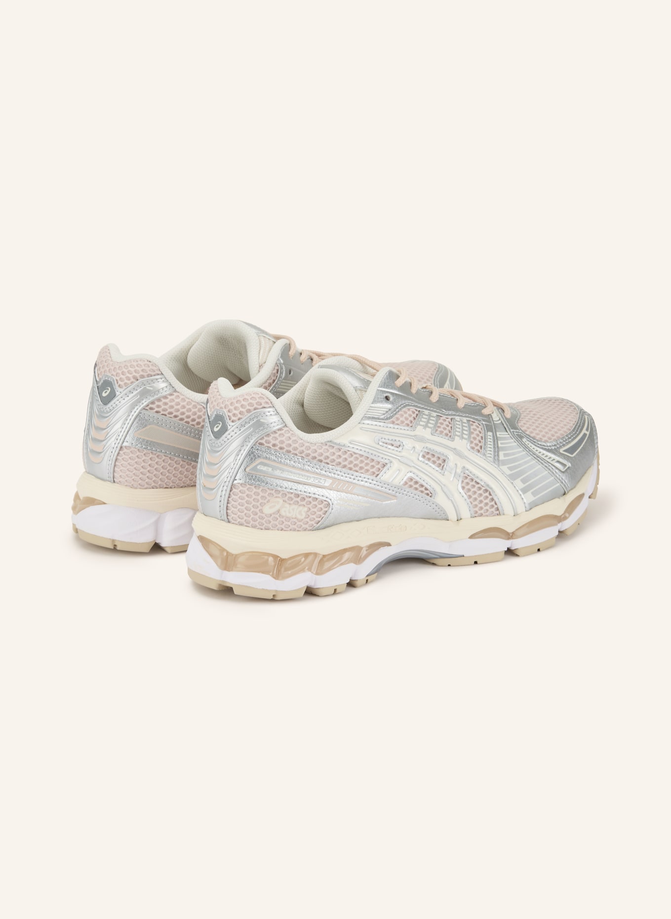 ASICS GEL-KAYANO 12.1 sneaker: SILVER / ROSE / WHITE
