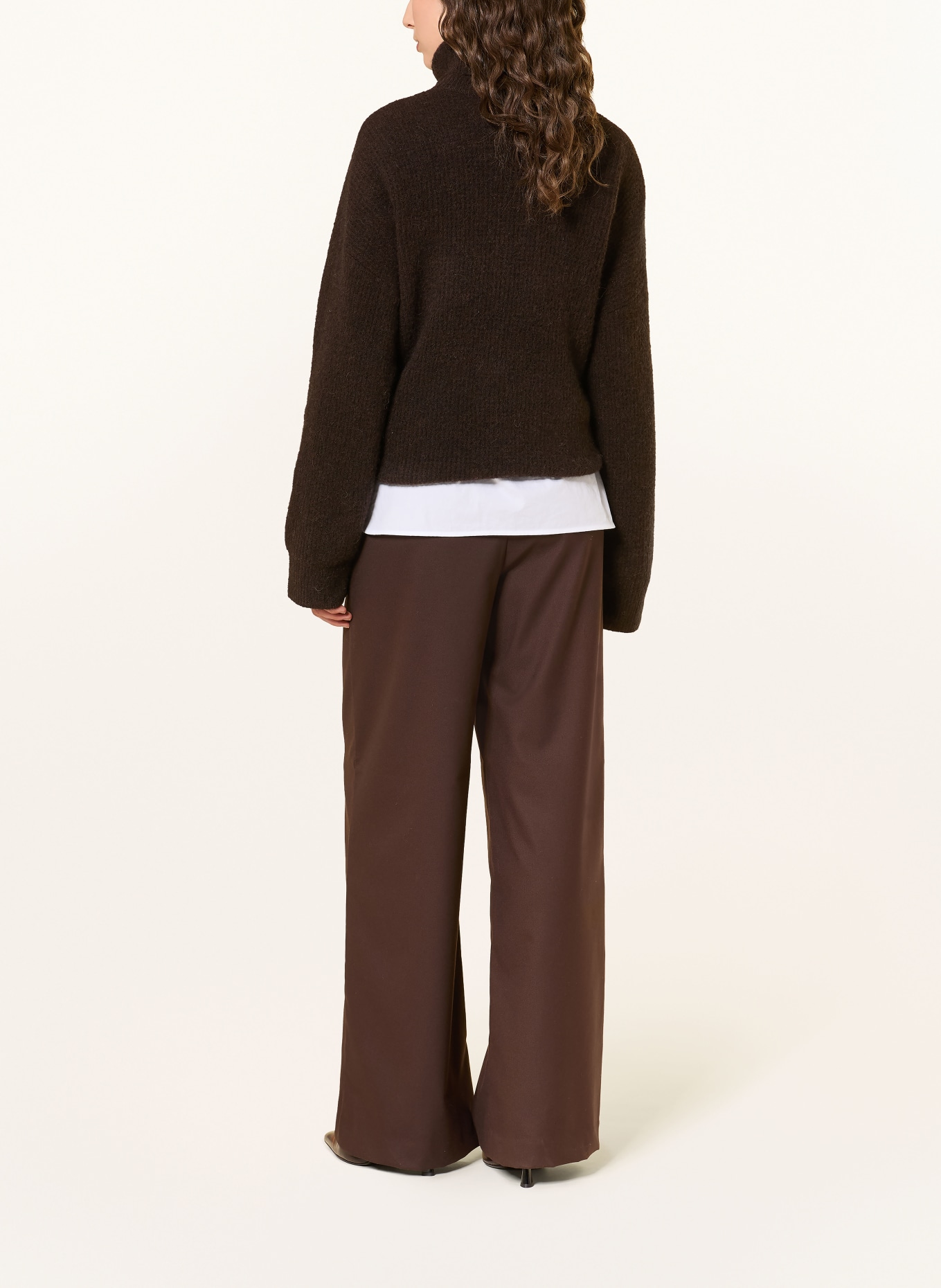 GESTUZ Rollkragenpullover ALPHAGZ mit Alpaka: DUNKELBRAUN