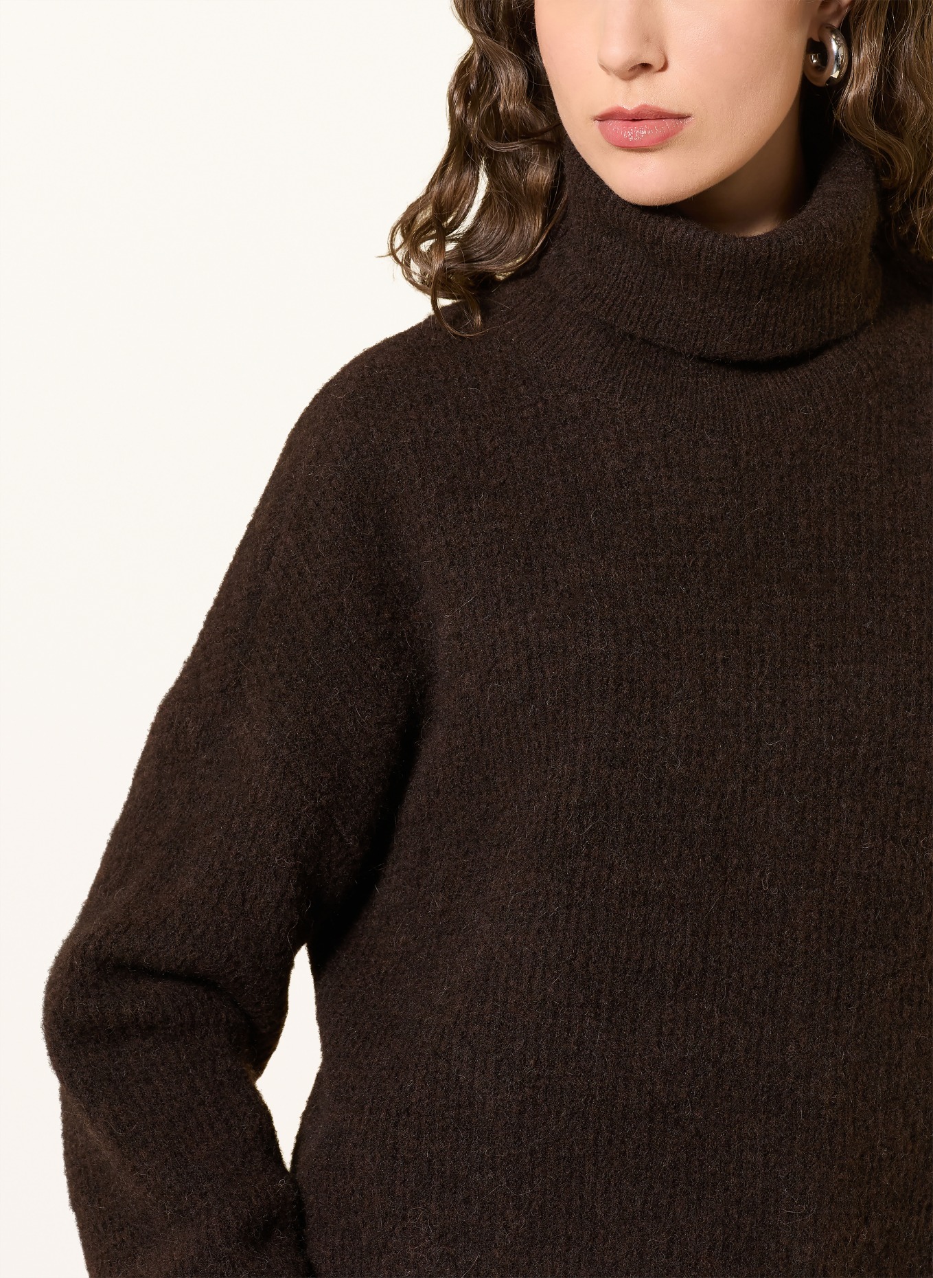 GESTUZ Rollkragenpullover ALPHAGZ mit Alpaka: DUNKELBRAUN