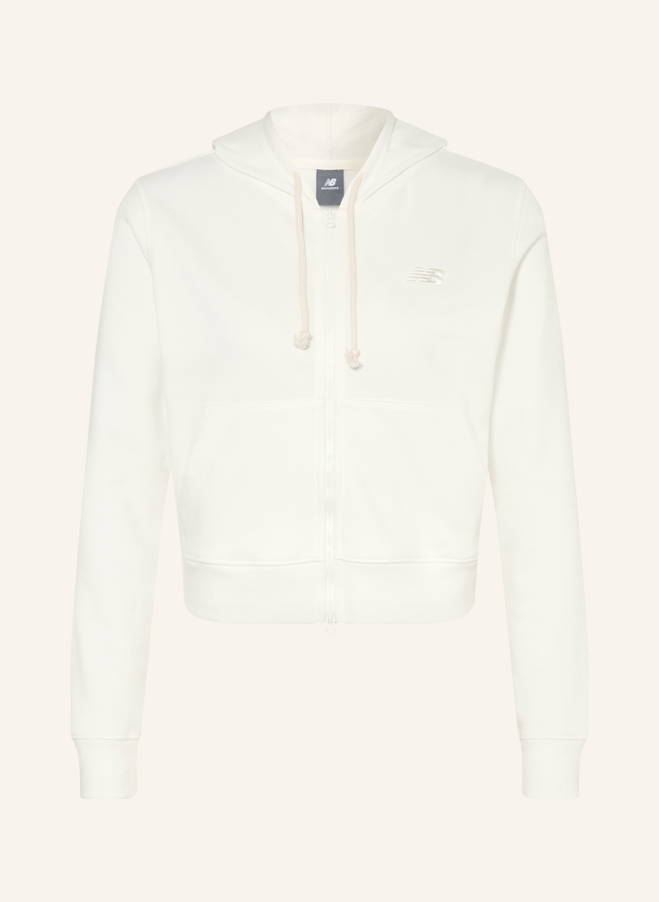 new balance COASTAL sweat jacket: WHITE