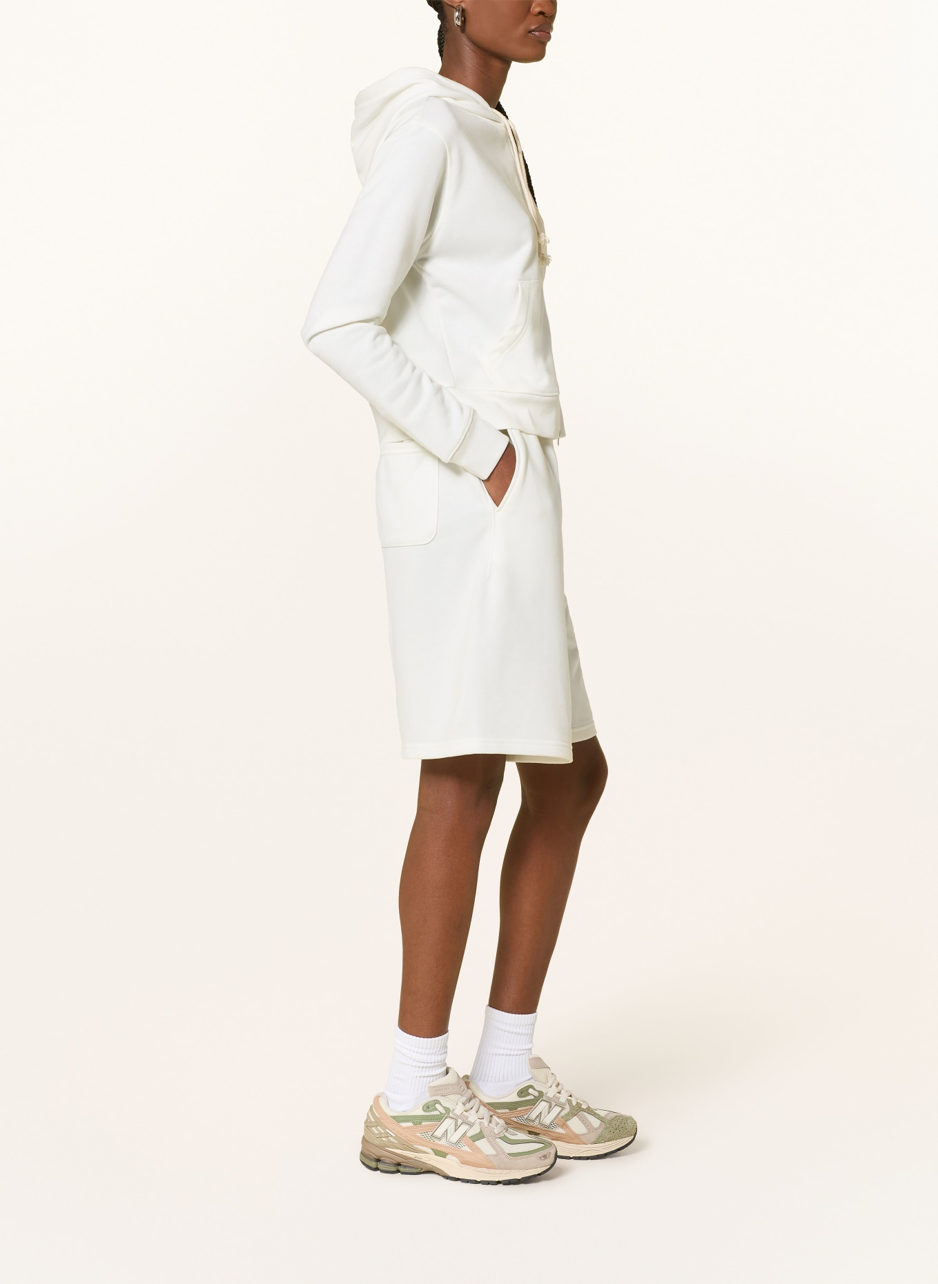 new balance COASTAL sweat jacket: WHITE