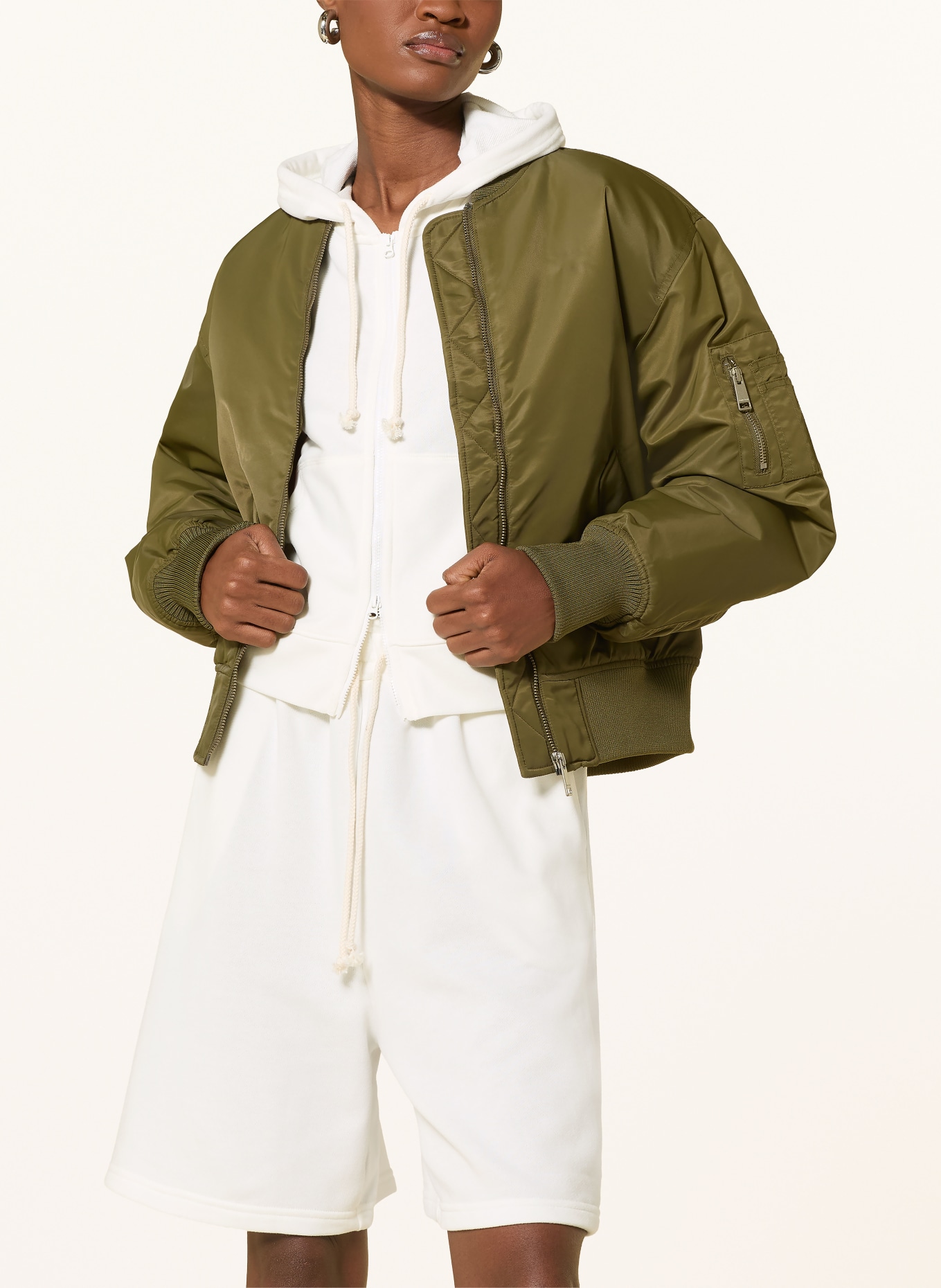 new balance COASTAL sweat jacket: WHITE