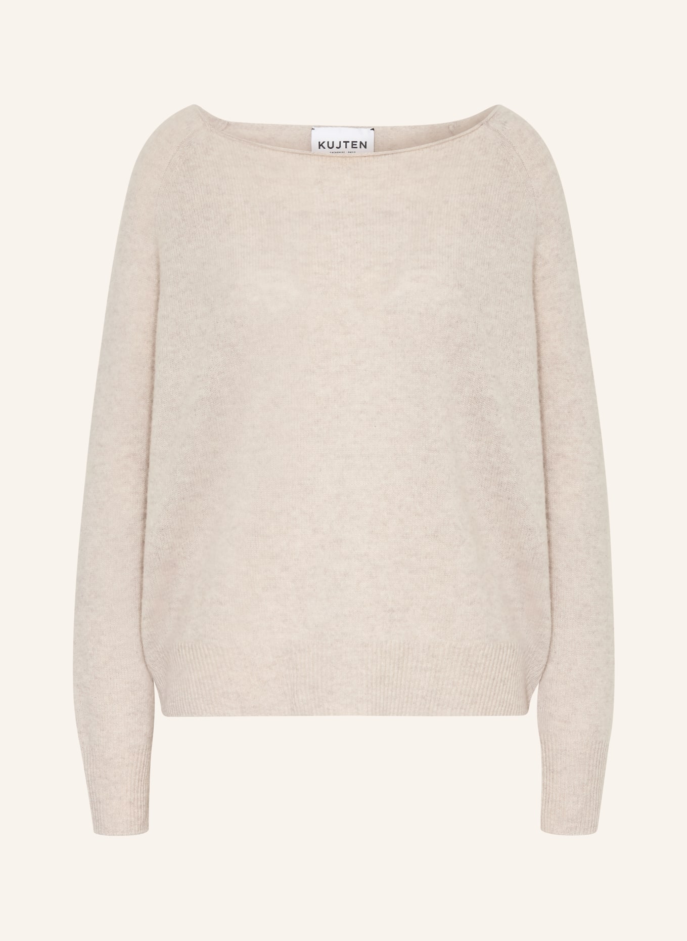 KUJTEN Cashmere-Pullover LIORA: CREME