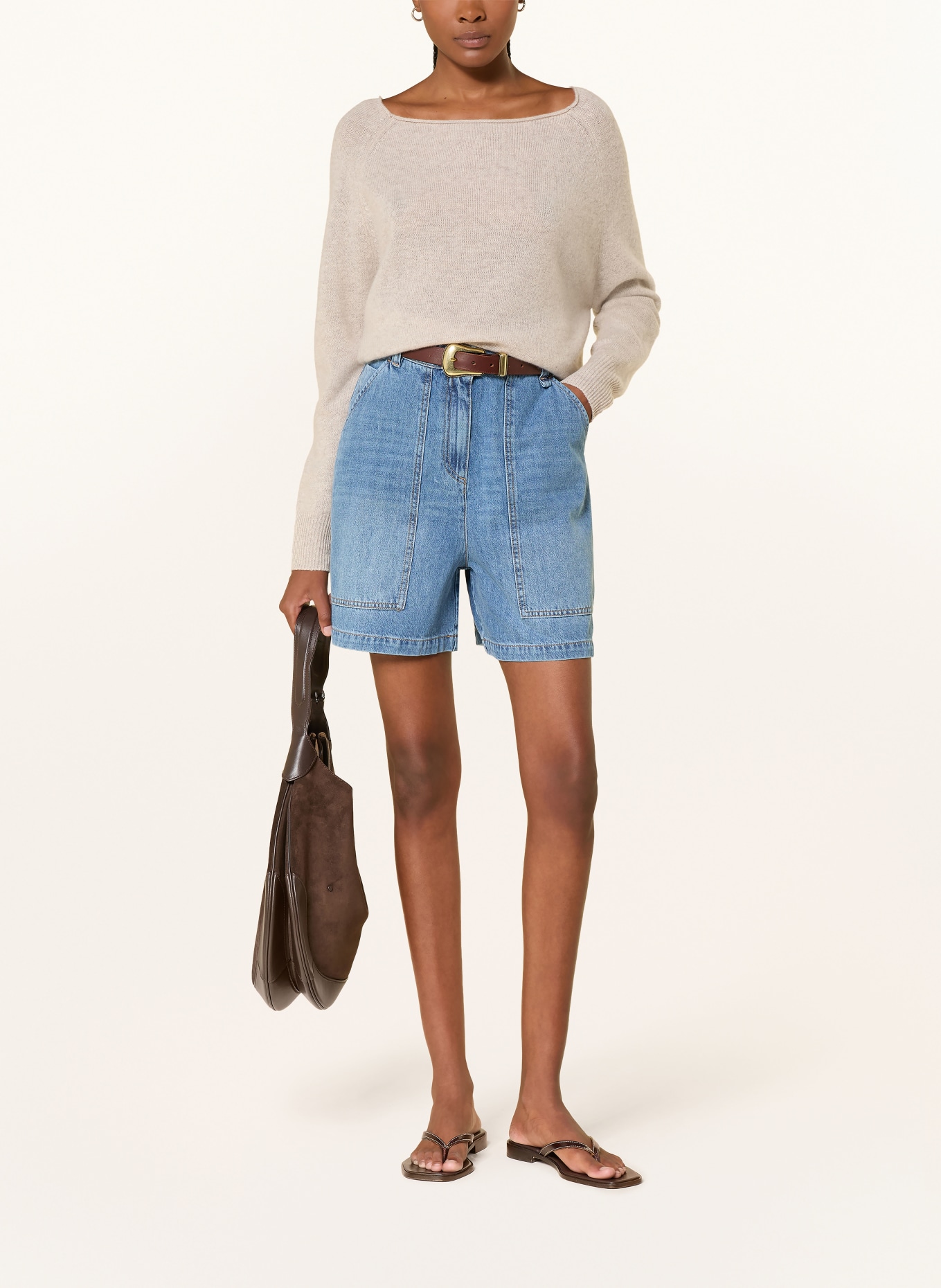 KUJTEN Cashmere-Pullover LIORA: CREME