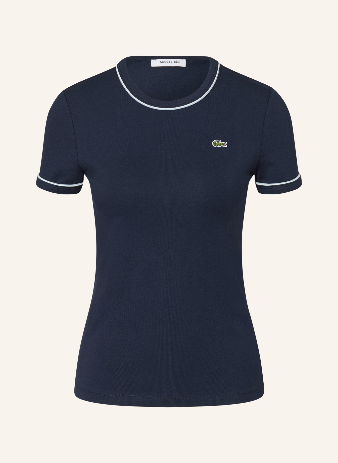 LACOSTE T-Shirt: DUNKELBLAU
