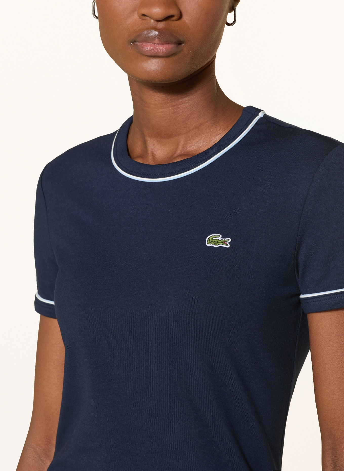 LACOSTE T-Shirt: DUNKELBLAU