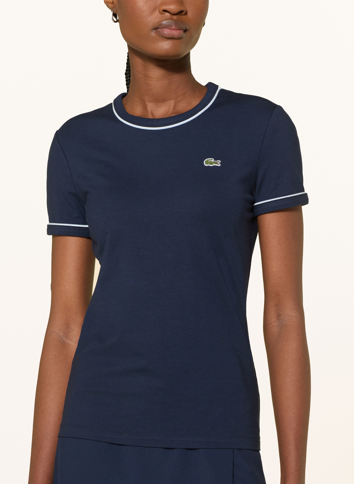 LACOSTE T-Shirt: DUNKELBLAU