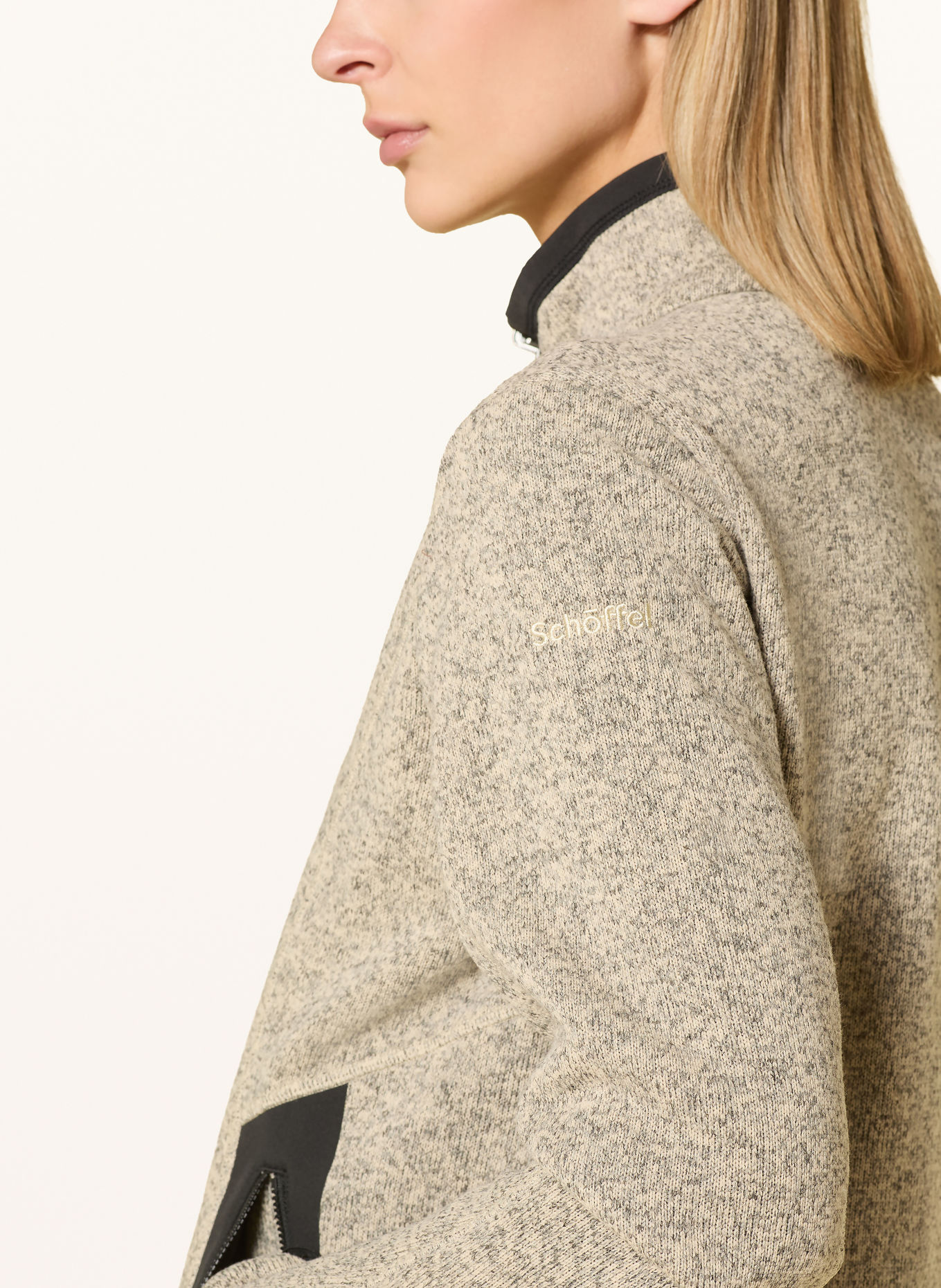 Schöffel Midlayer jacket YEW: BEIGE / BLACK