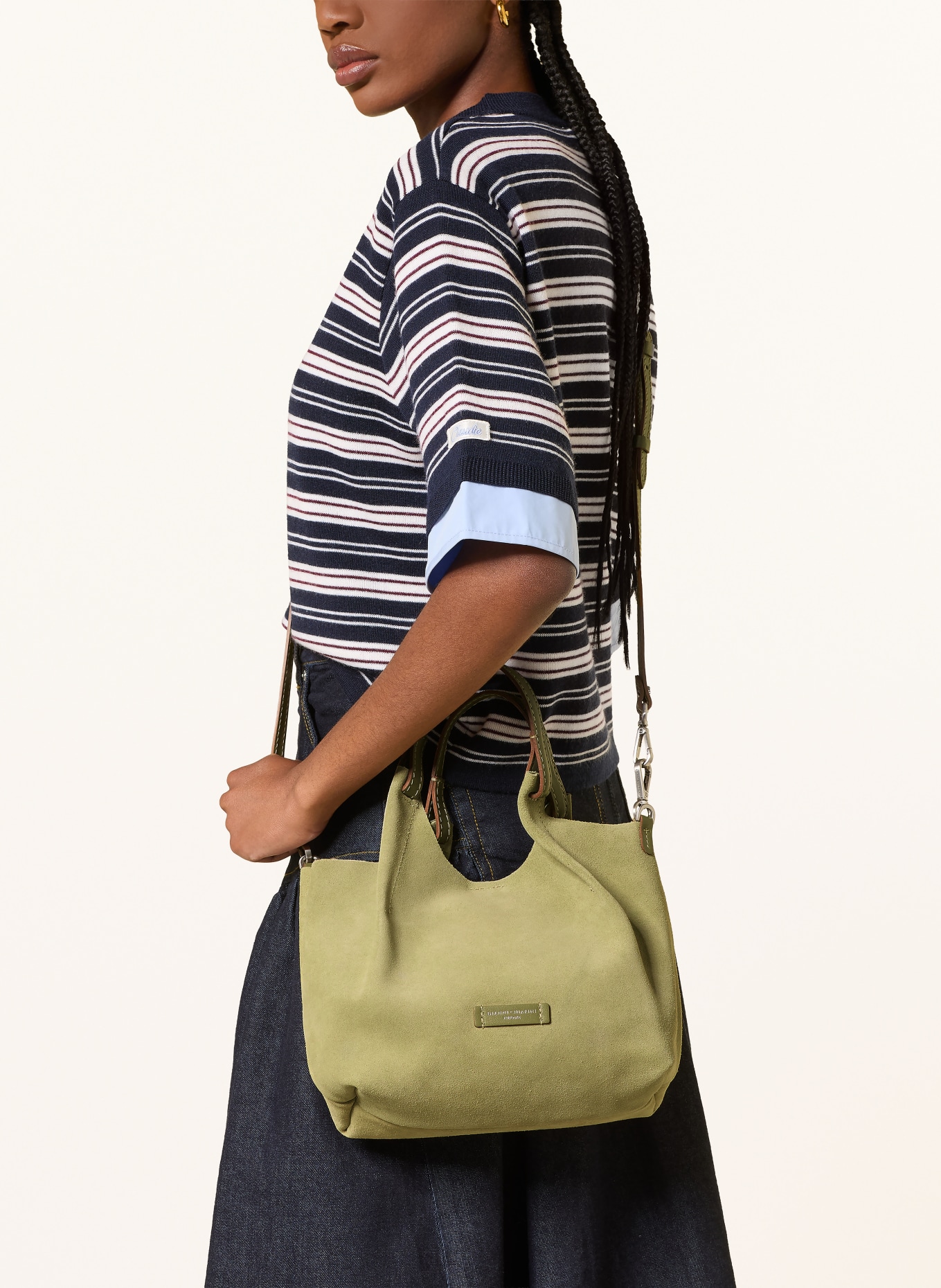 GIANNI CHIARINI Tas DUA MEDIUM met etui: CAMEL