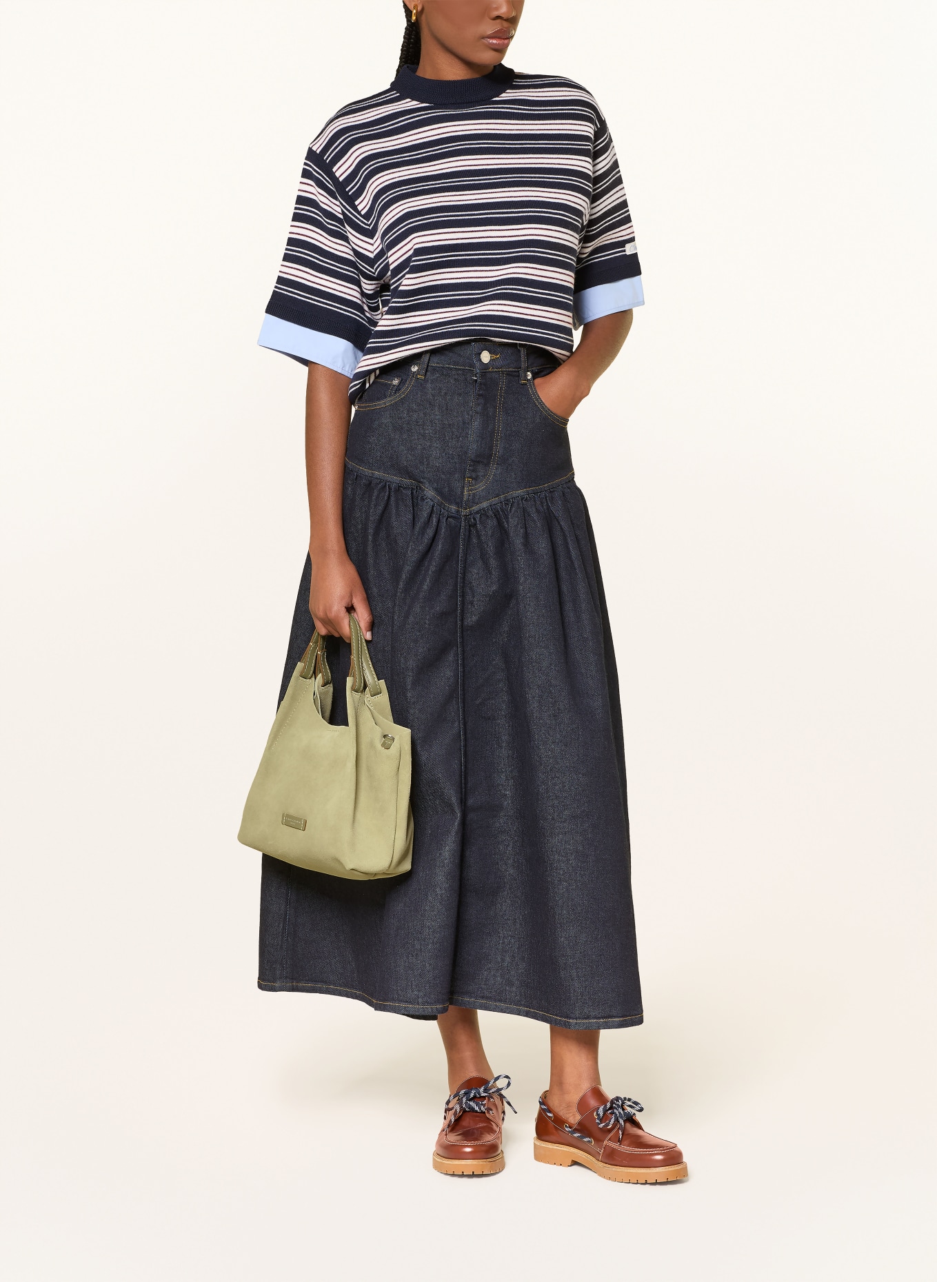 GIANNI CHIARINI Tas DUA MEDIUM met etui: CAMEL