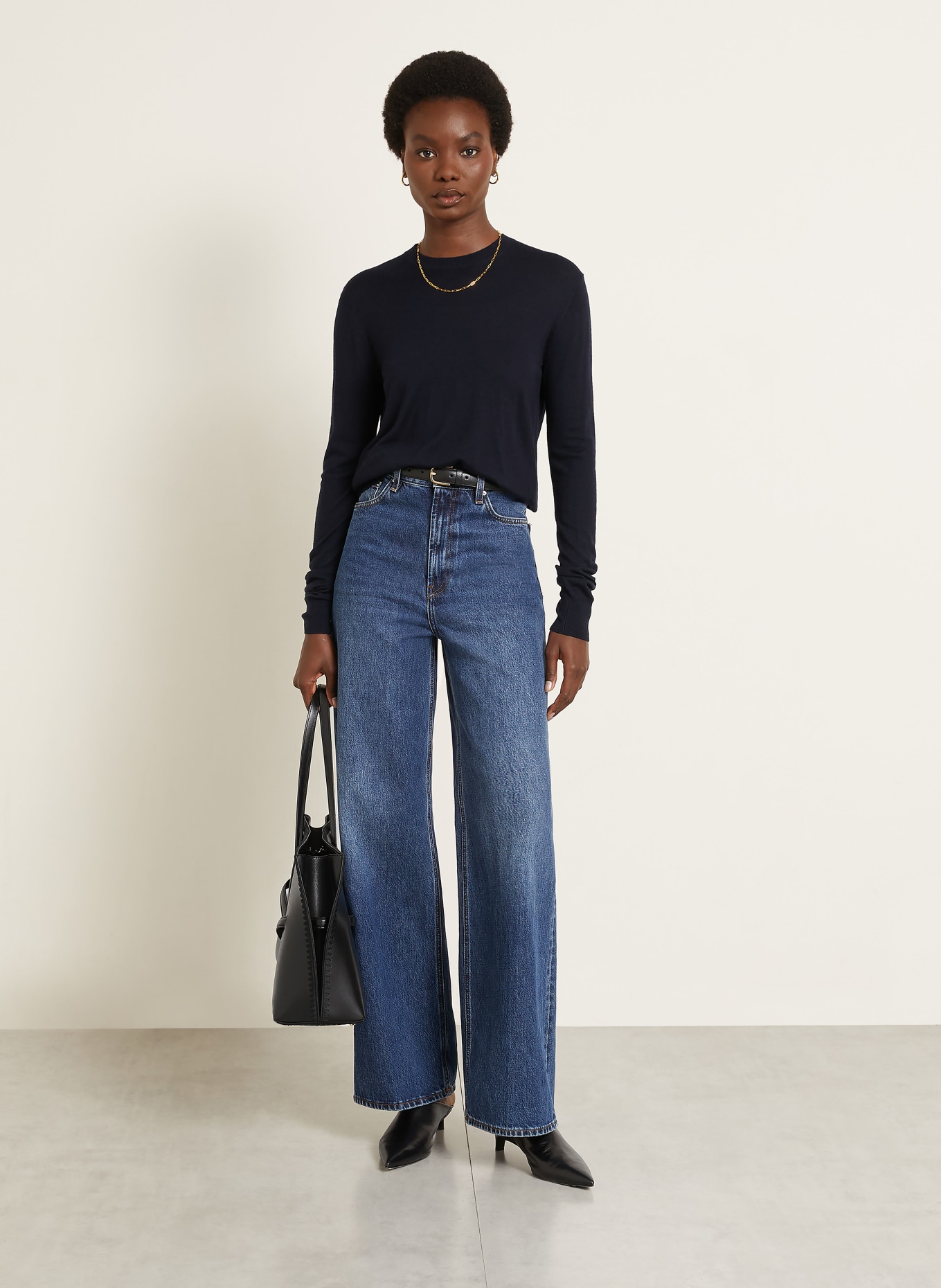 TOTEME Pullover: DUNKELBLAU