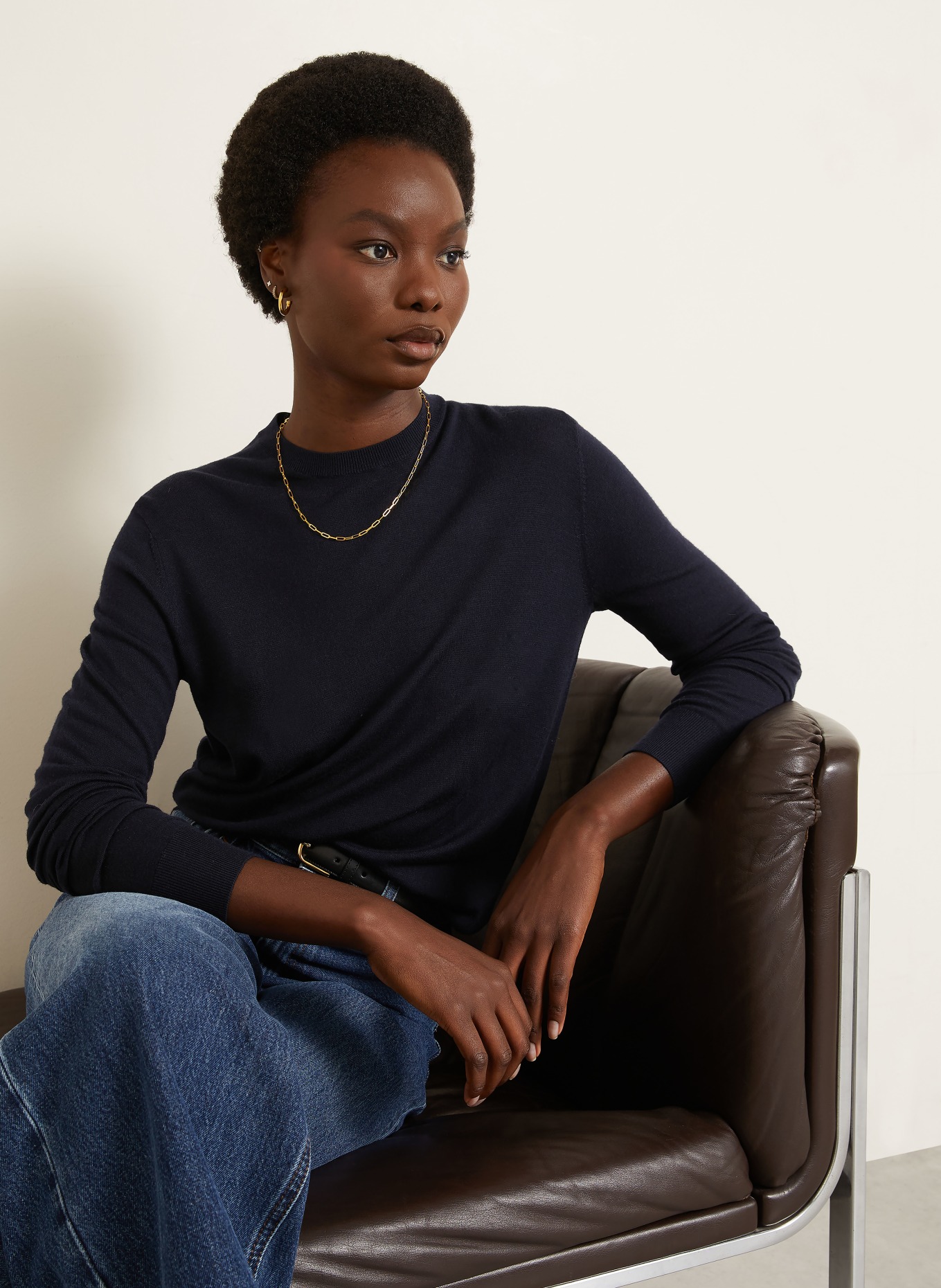 TOTEME Pullover: DUNKELBLAU