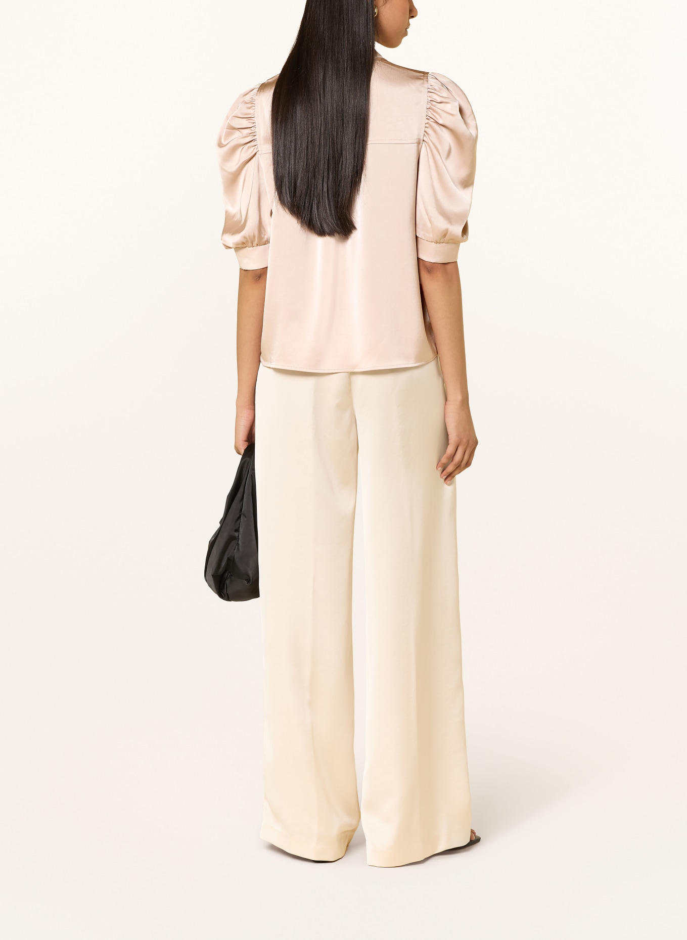 NEO NOIR Blusenshirt ROELLA aus Satin: BEIGE