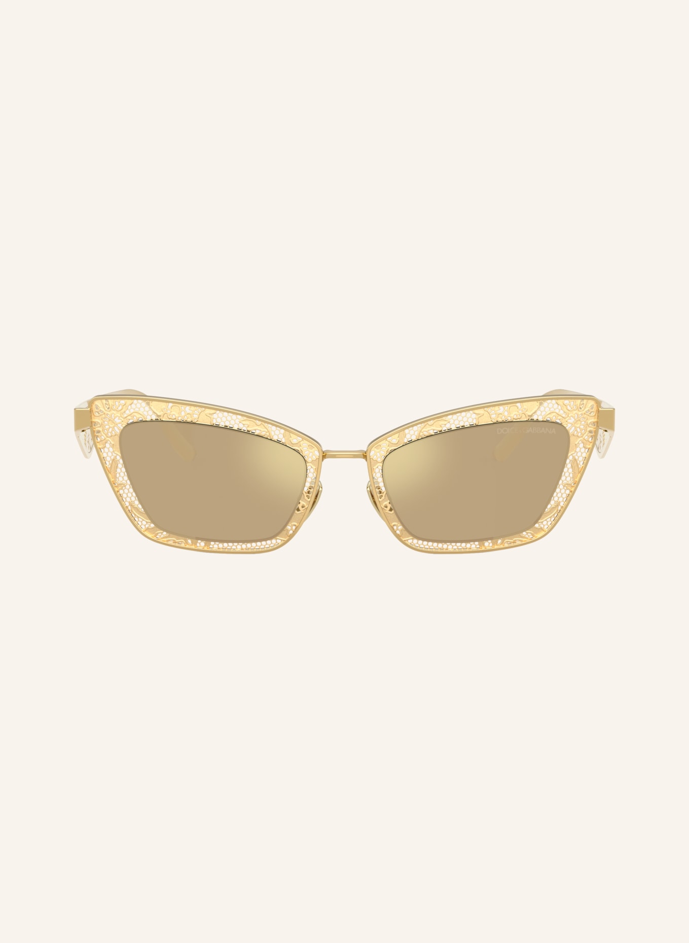 DOLCE & GABBANA Sonnenbrille DG2311: GOLD/ GRAU VERSPIEGELT