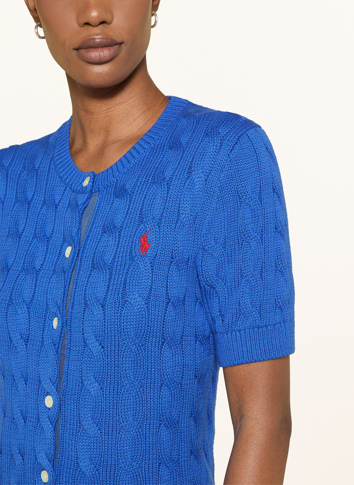 POLO RALPH LAUREN Pletený kardigan: TMAVĚ MODRÁ