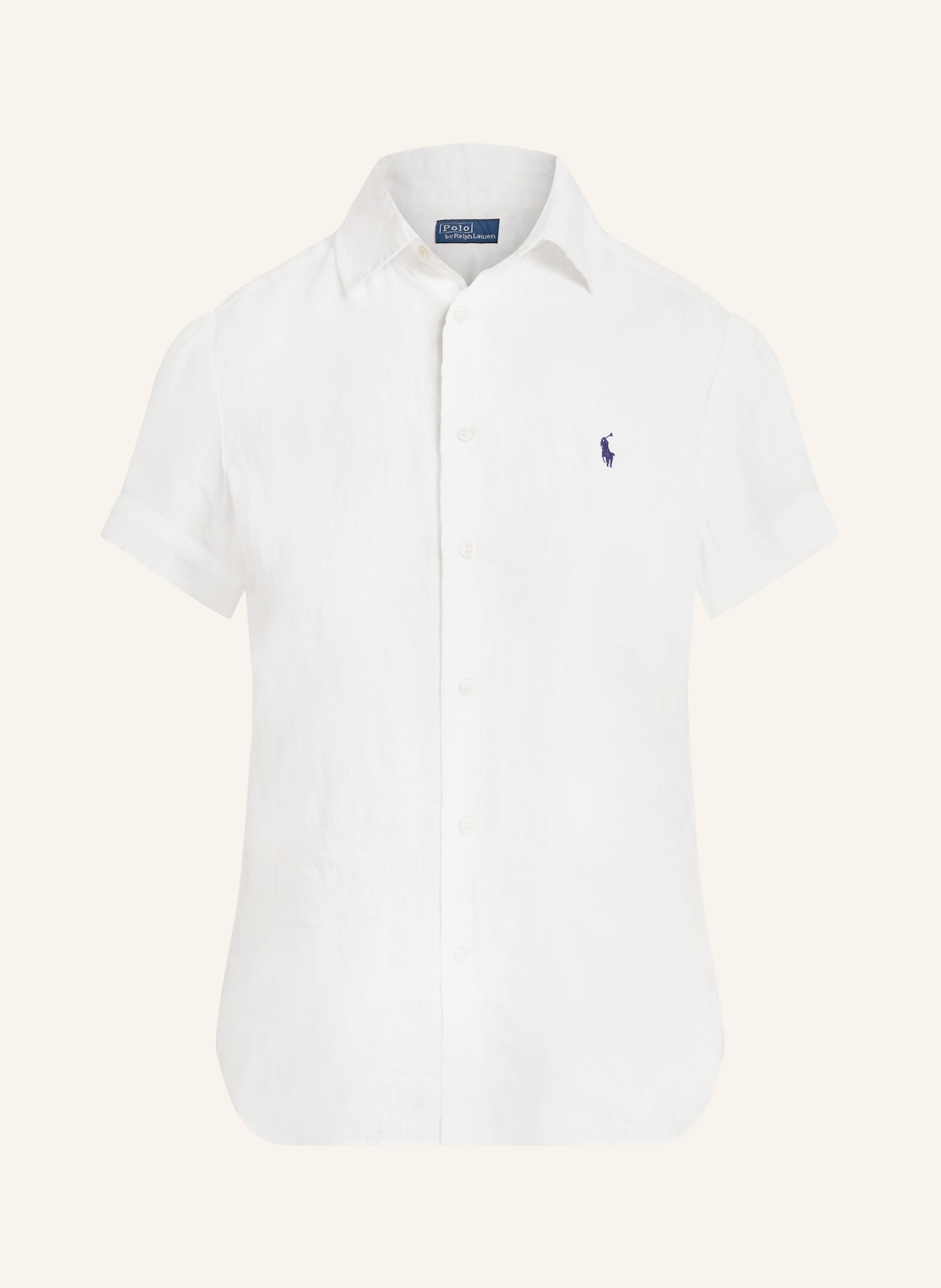 POLO RALPH LAUREN linnen blouse: WIT