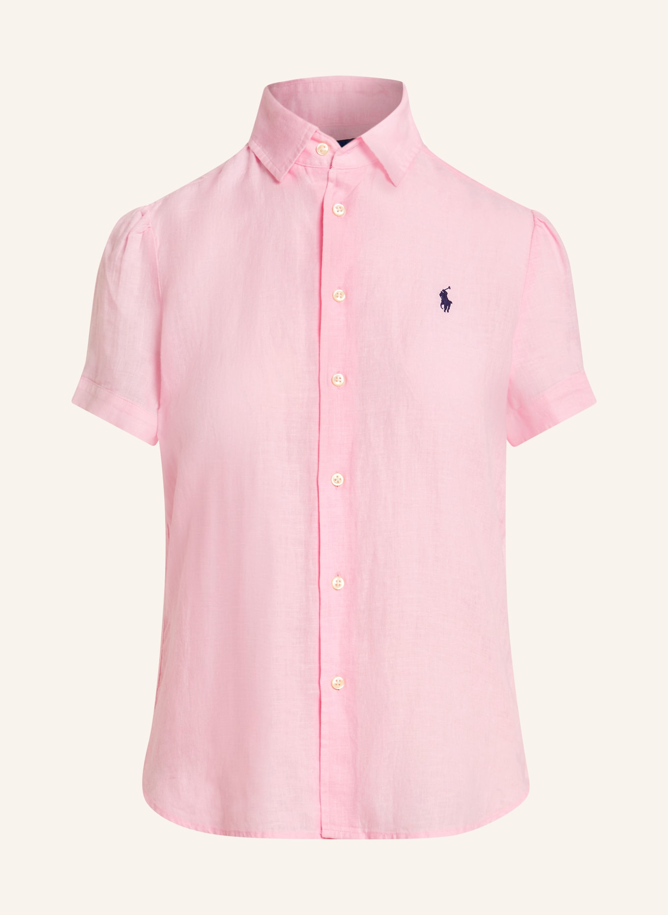 POLO RALPH LAUREN Lněná halenka: RŮŽOVÁ