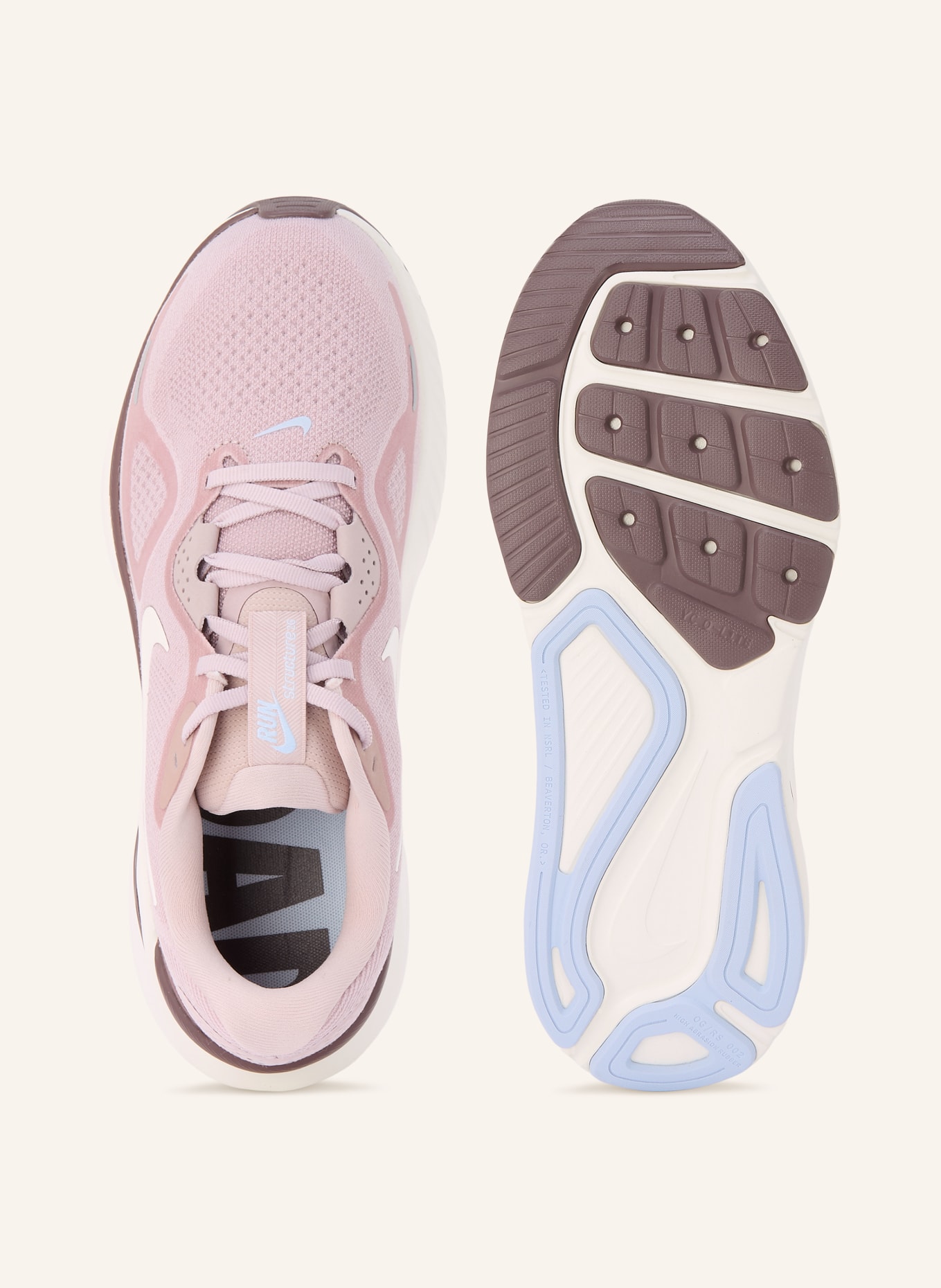 Nike Laufschuhe STRUCTURE 26: ALTROSA / LILA / WEISS