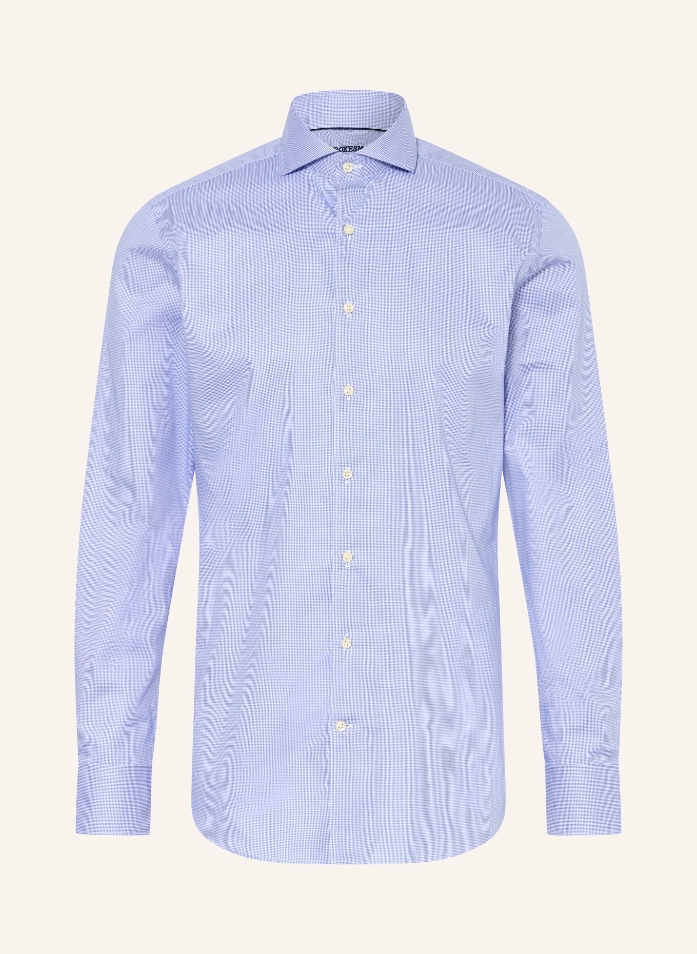 STROKESMAN'S Shirt regular fit: BLUE / WHITE