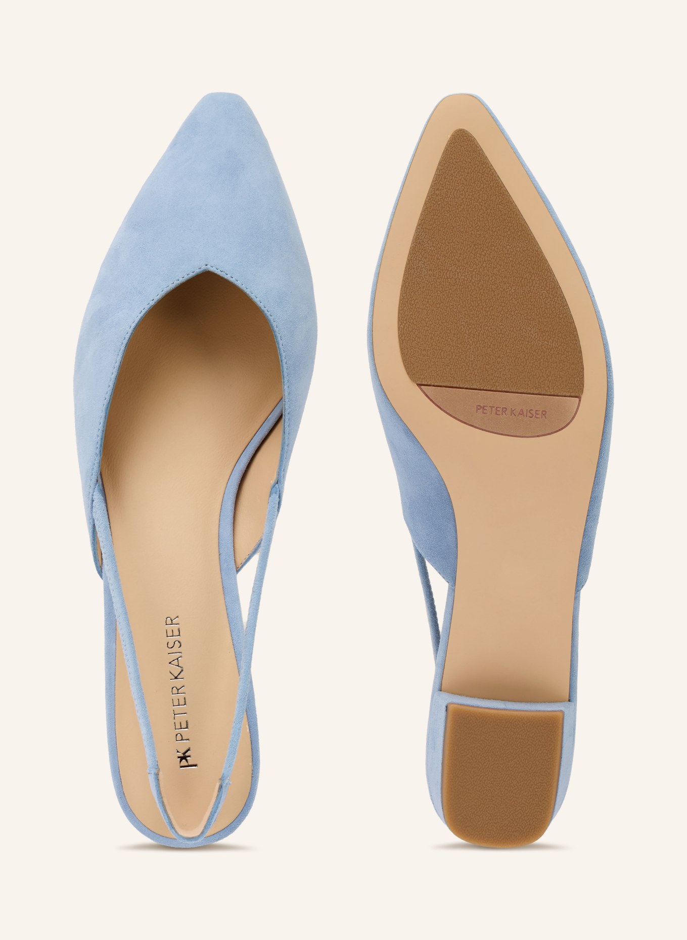 PETER KAISER Slingpumps s otevřenou patou NAPOLI: TMAVĚ MODRÁ