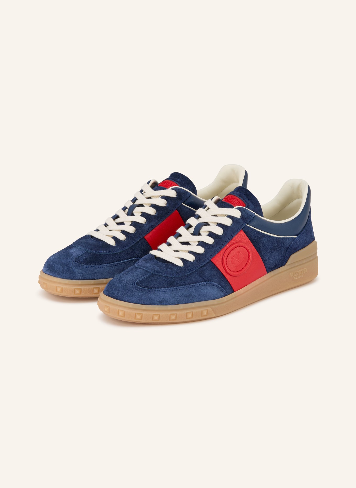 VALENTINO GARAVANI Sneakers UPVILLAGE: DARK BLUE / ECRU / RED