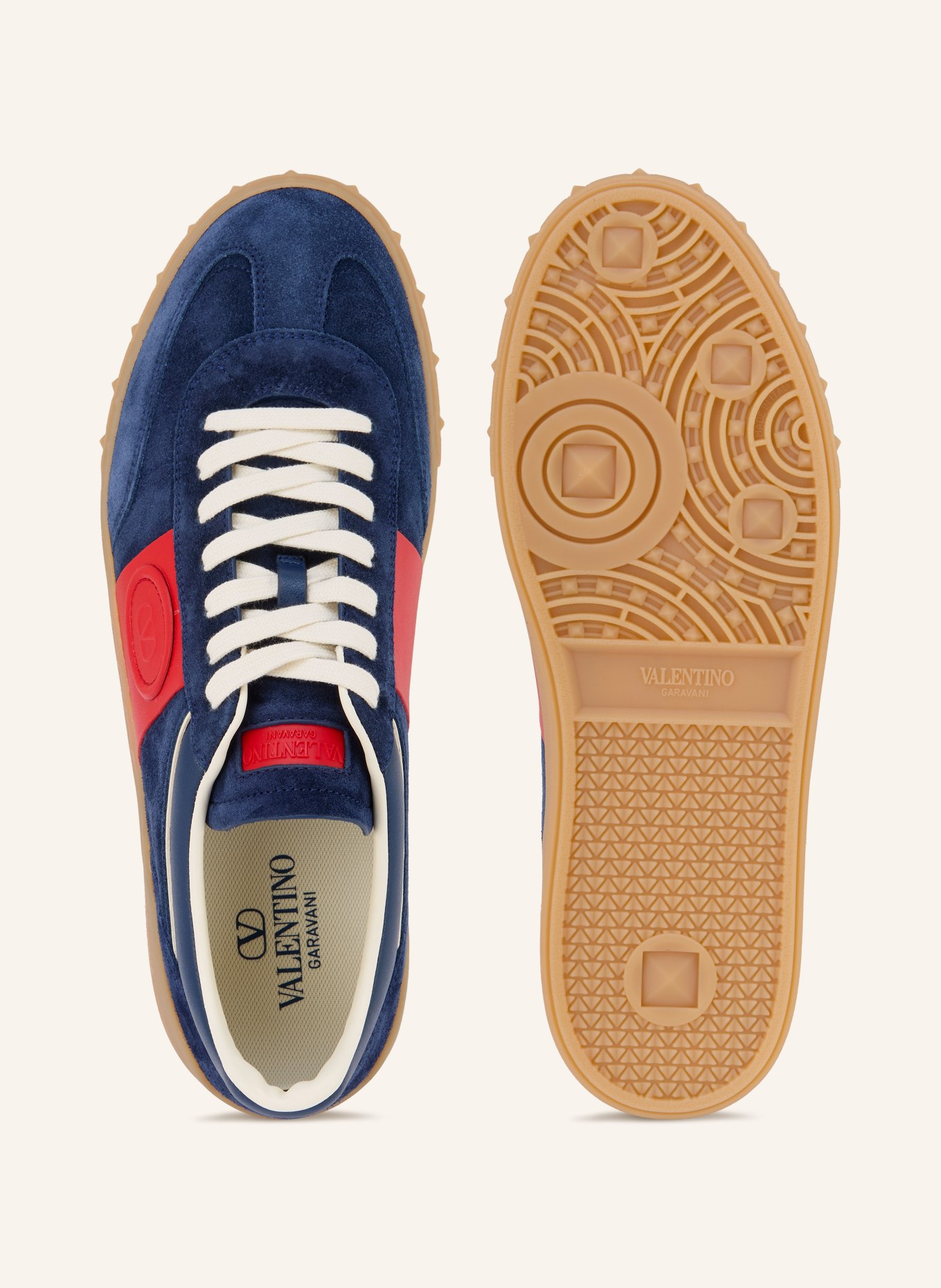 VALENTINO GARAVANI Sneakers UPVILLAGE: DARK BLUE / ECRU / RED