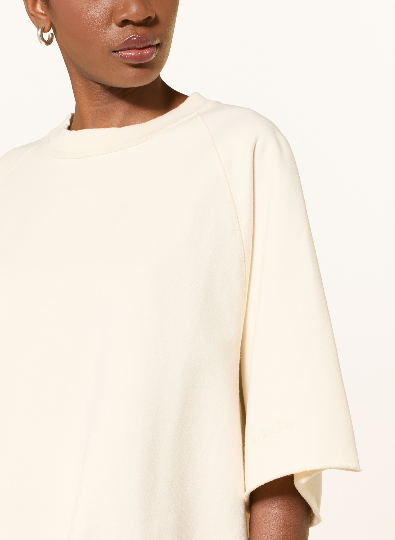 black palms Oversized-Sweatshirt HONEY 1.0: CREME