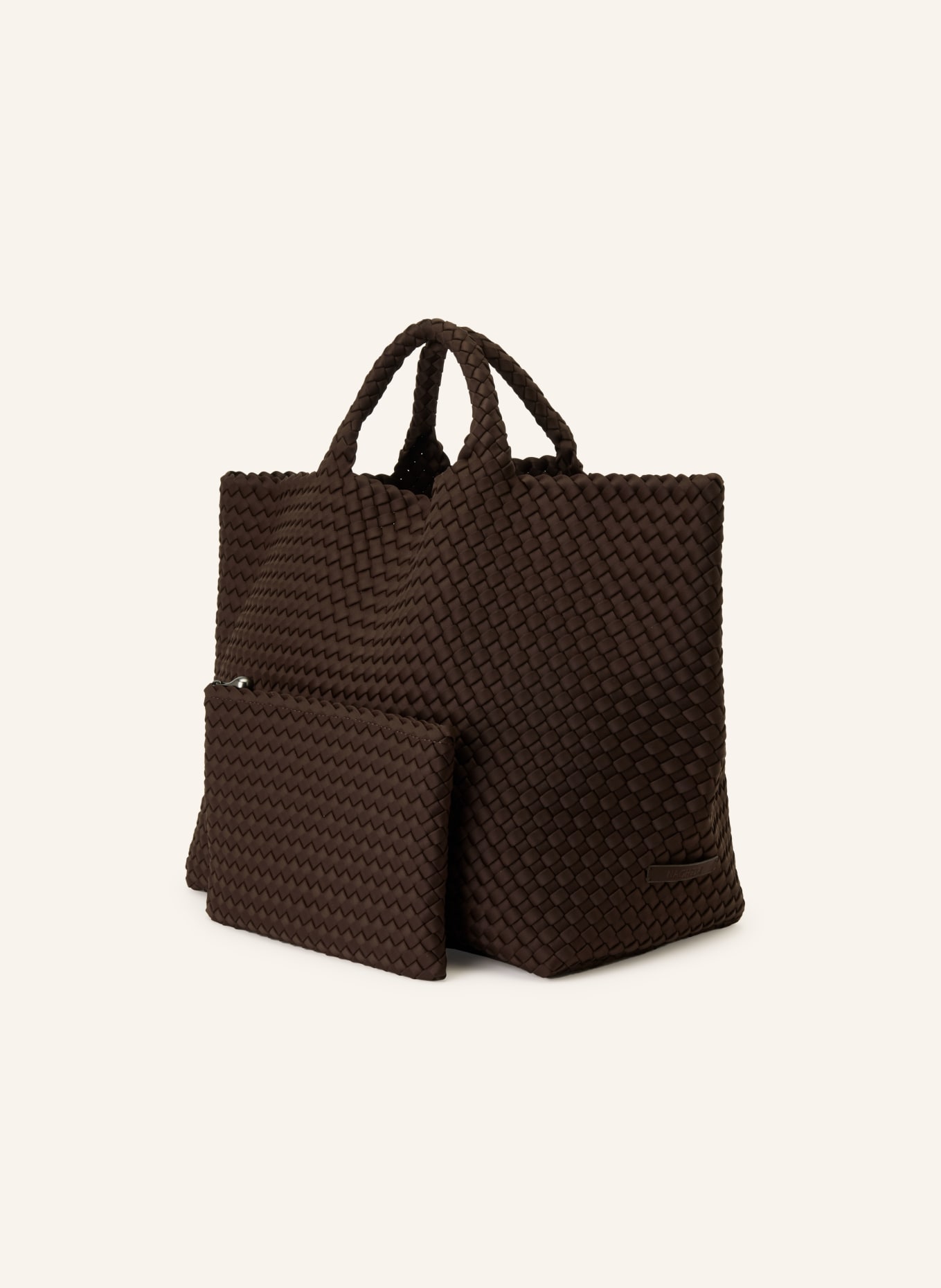 Naghedi Torebka ST BARTHS LARGE z saszetką: CIEMNOBRĄZOWY