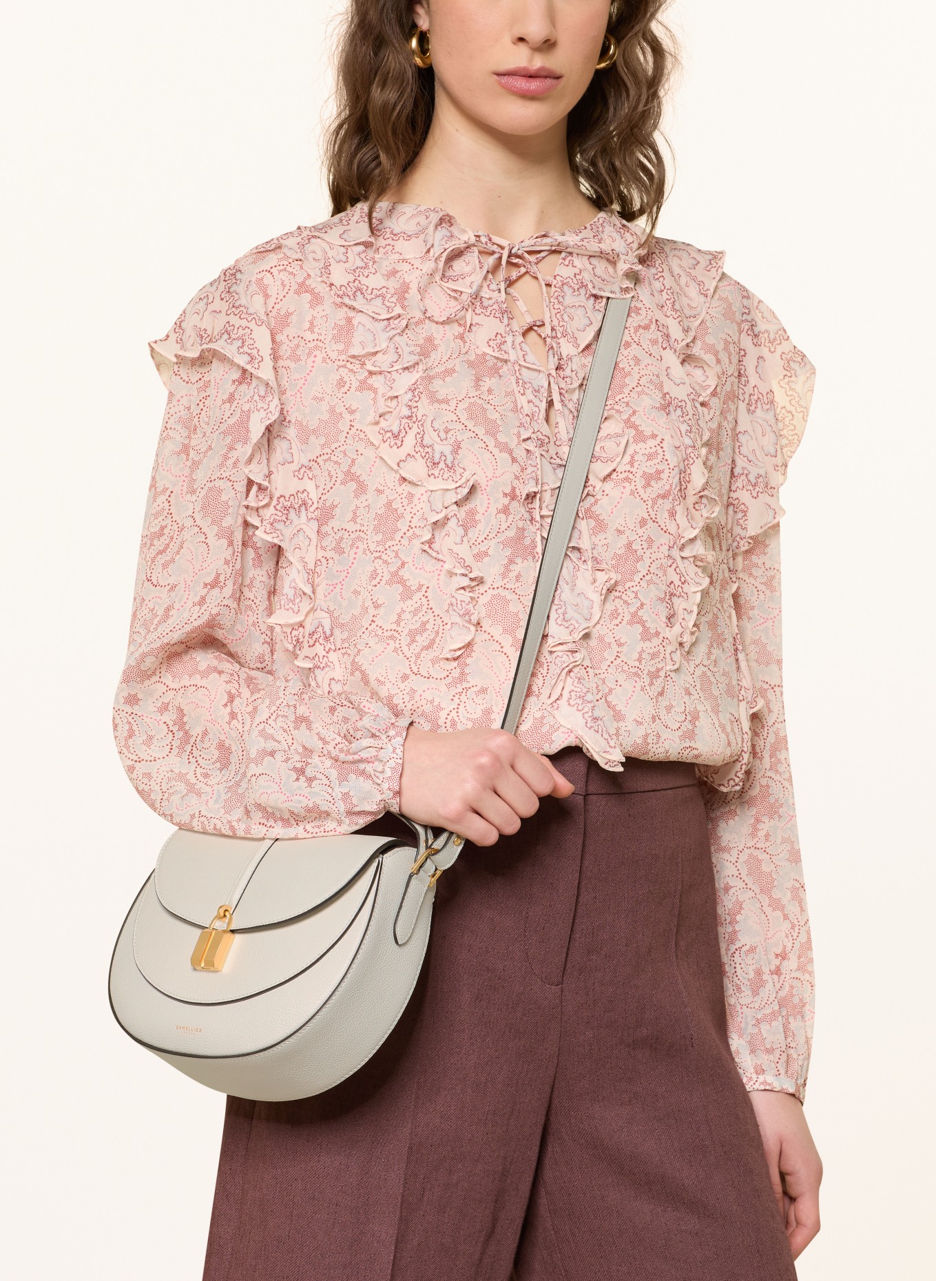 DEMELLIER Umhängetasche THE SIENA: ECRU