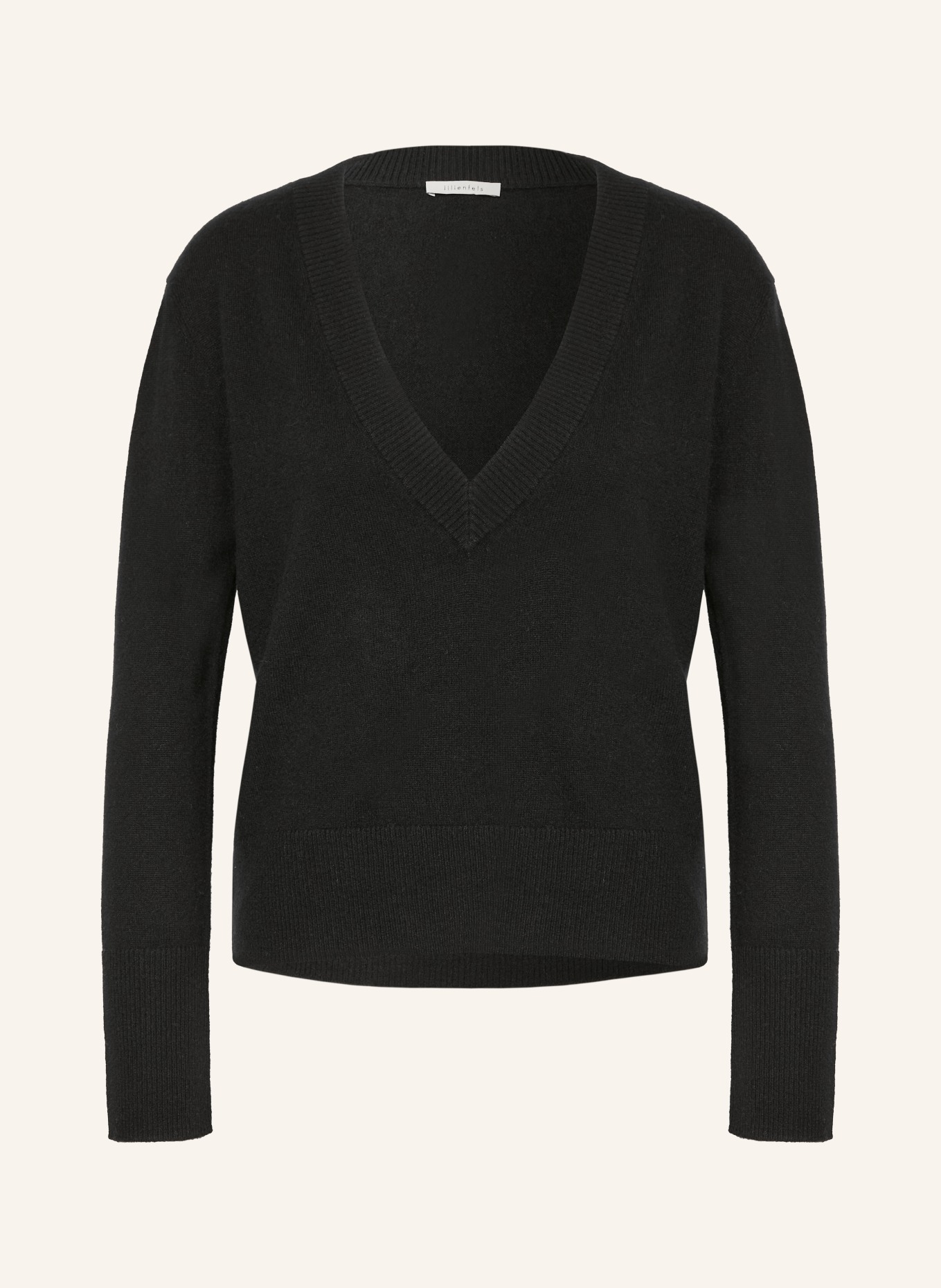 lilienfels Cashmere-Pullover: SCHWARZ