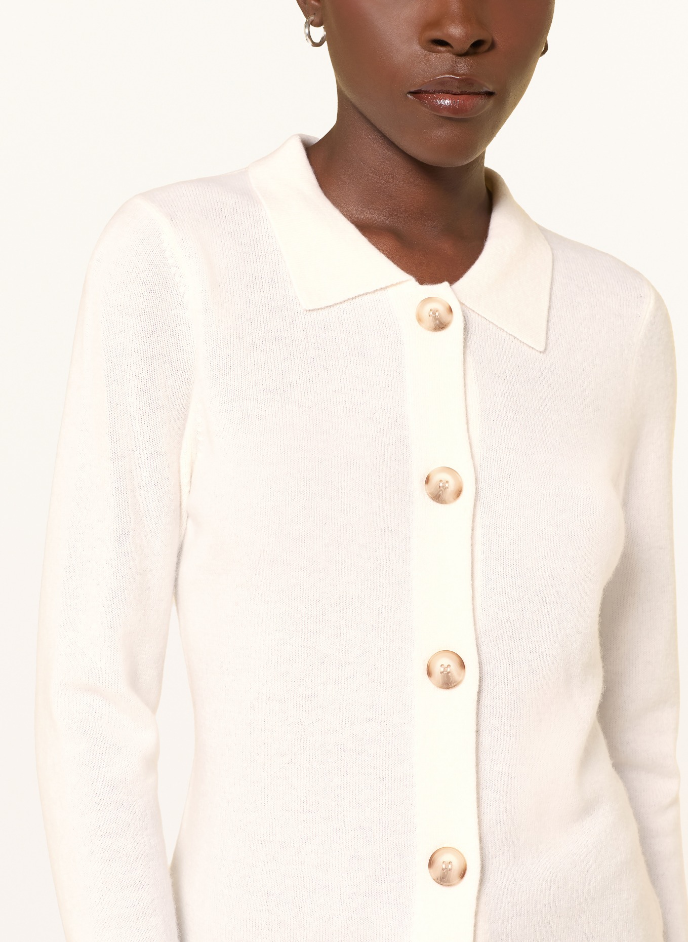 lilienfels Strickjacke mit Cashmere: CREME