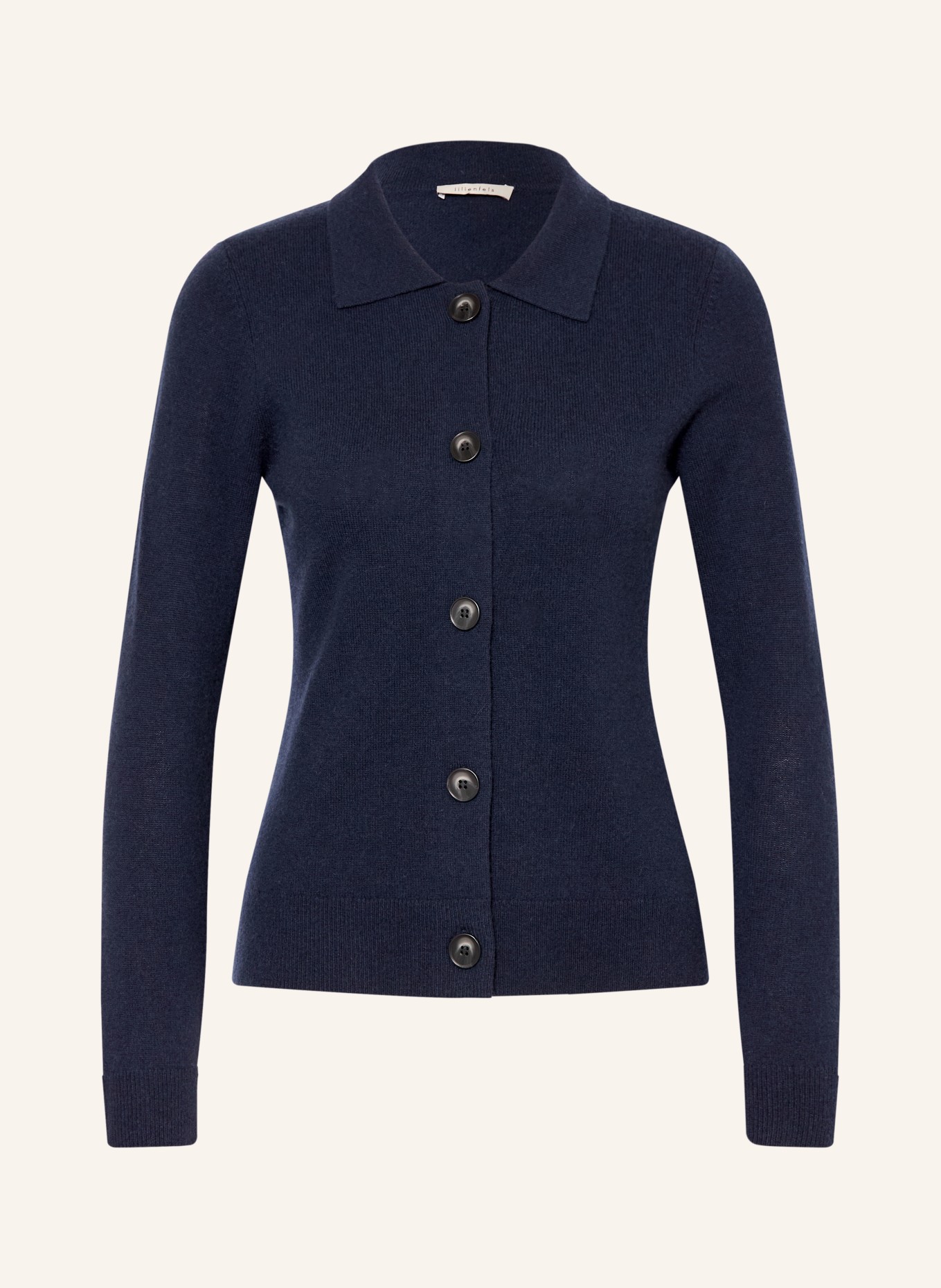 lilienfels Strickjacke mit Cashmere: DUNKELBLAU