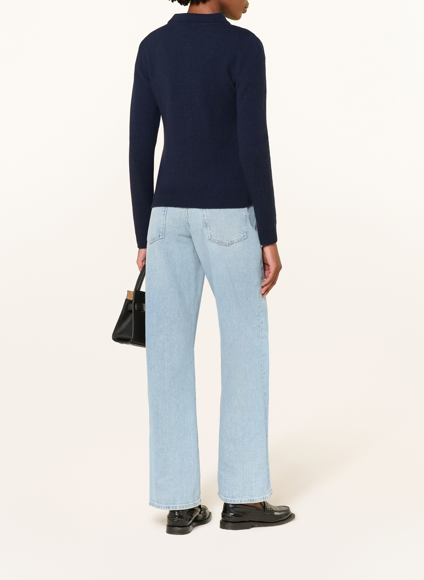 lilienfels Strickjacke mit Cashmere: DUNKELBLAU