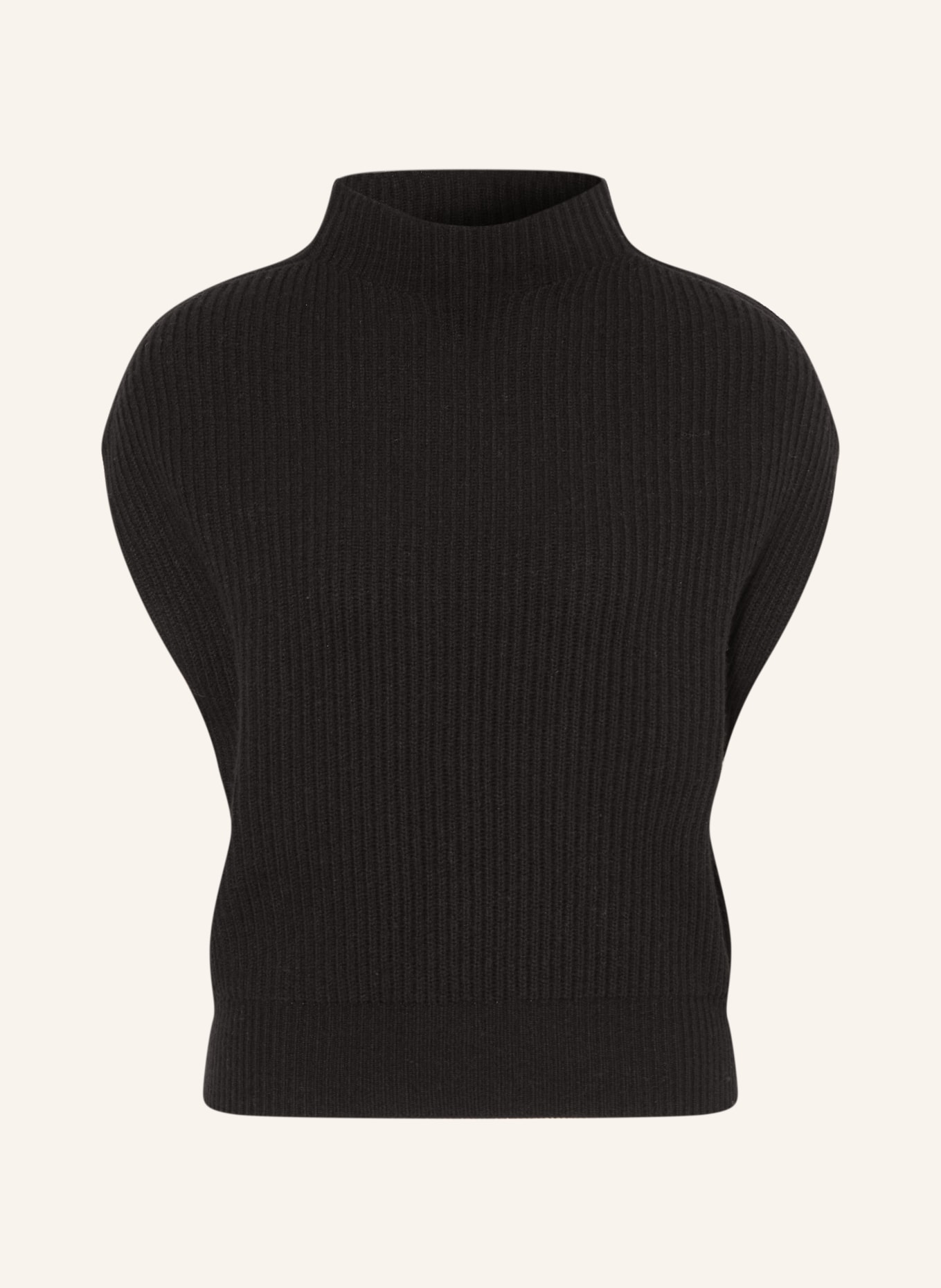 lilienfels Pull sans manches en cachemire: NOIR