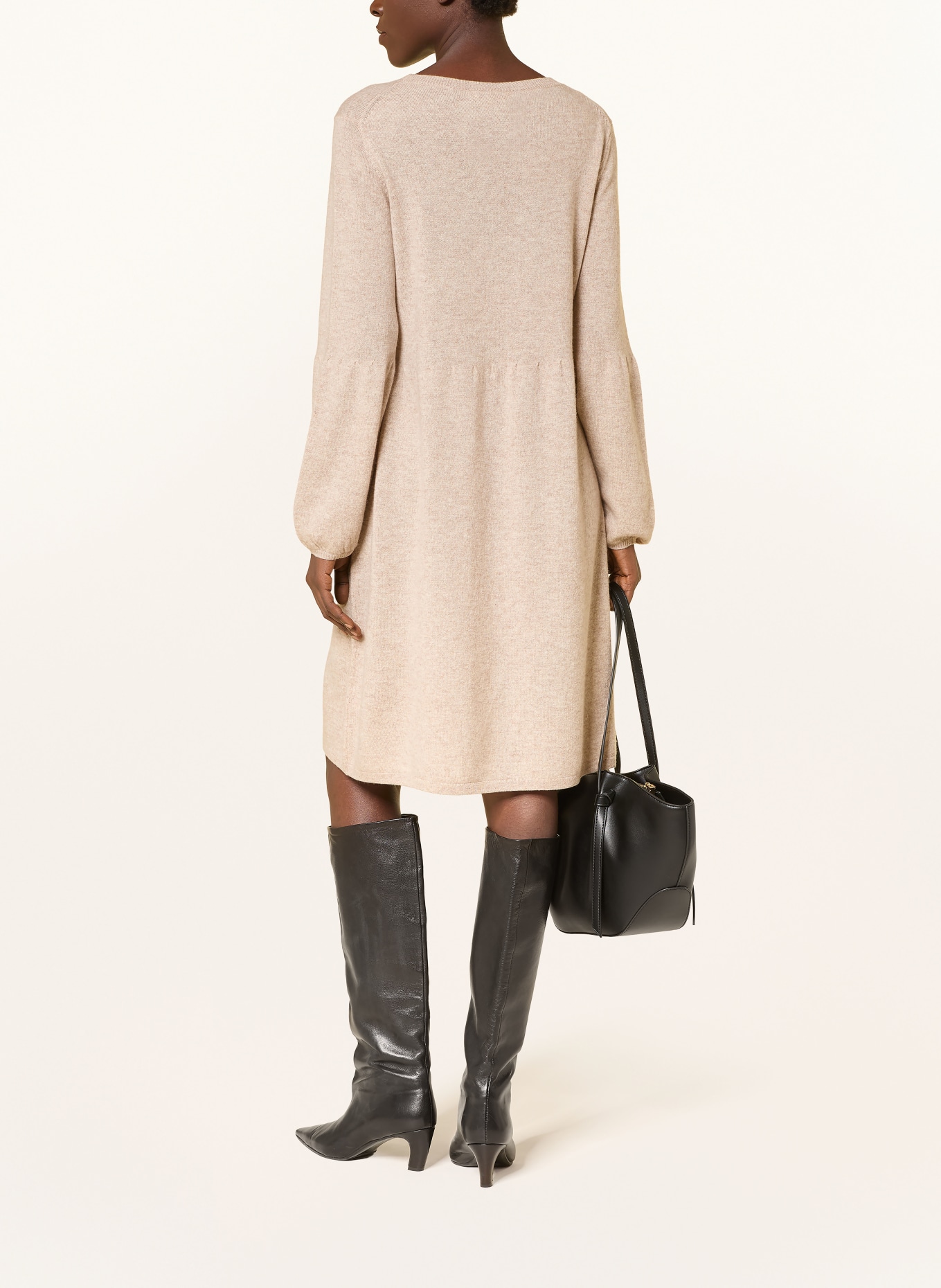 lilienfels Strickkleid mit Cashmere: BEIGE