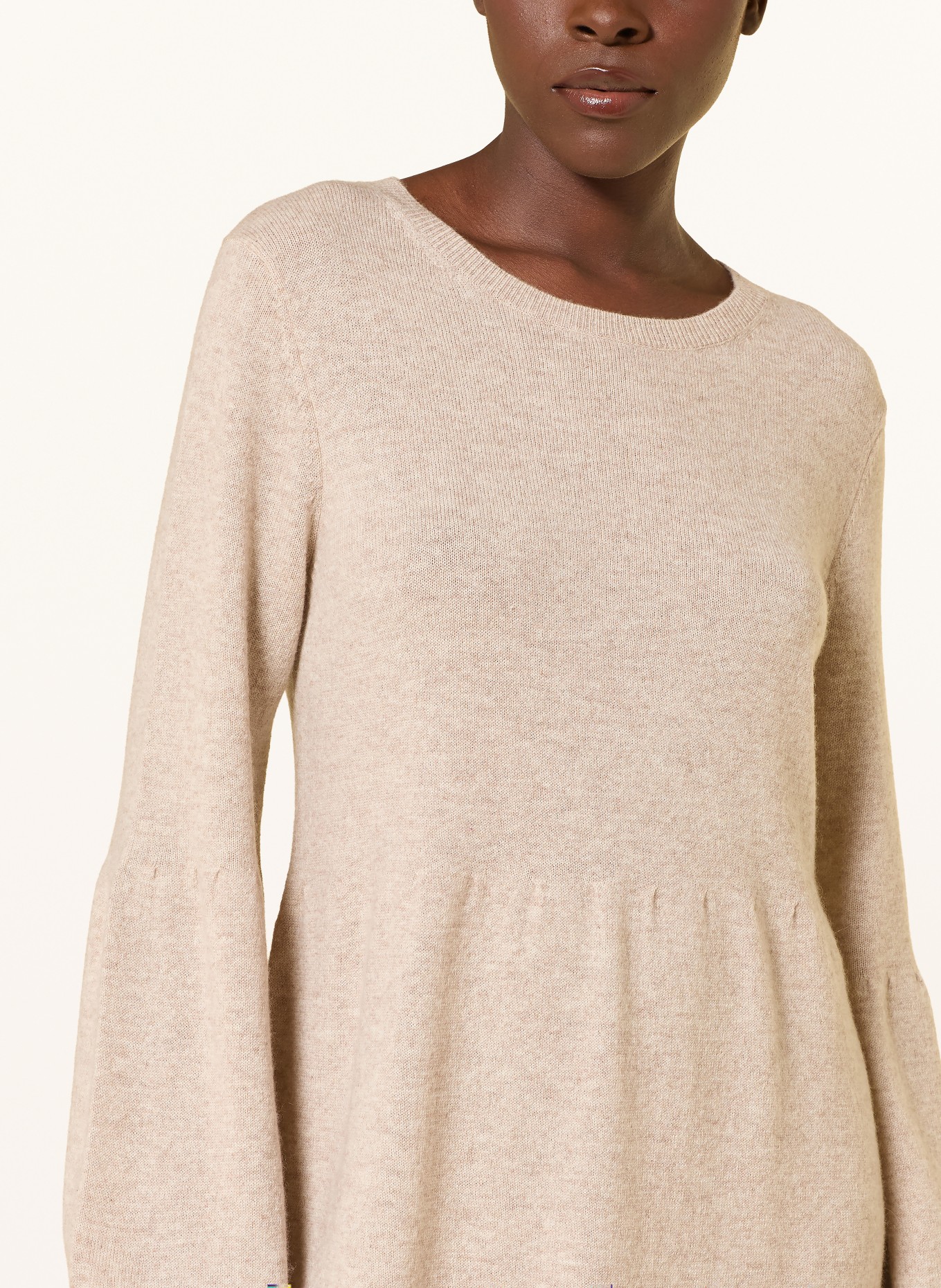 lilienfels Strickkleid mit Cashmere: BEIGE