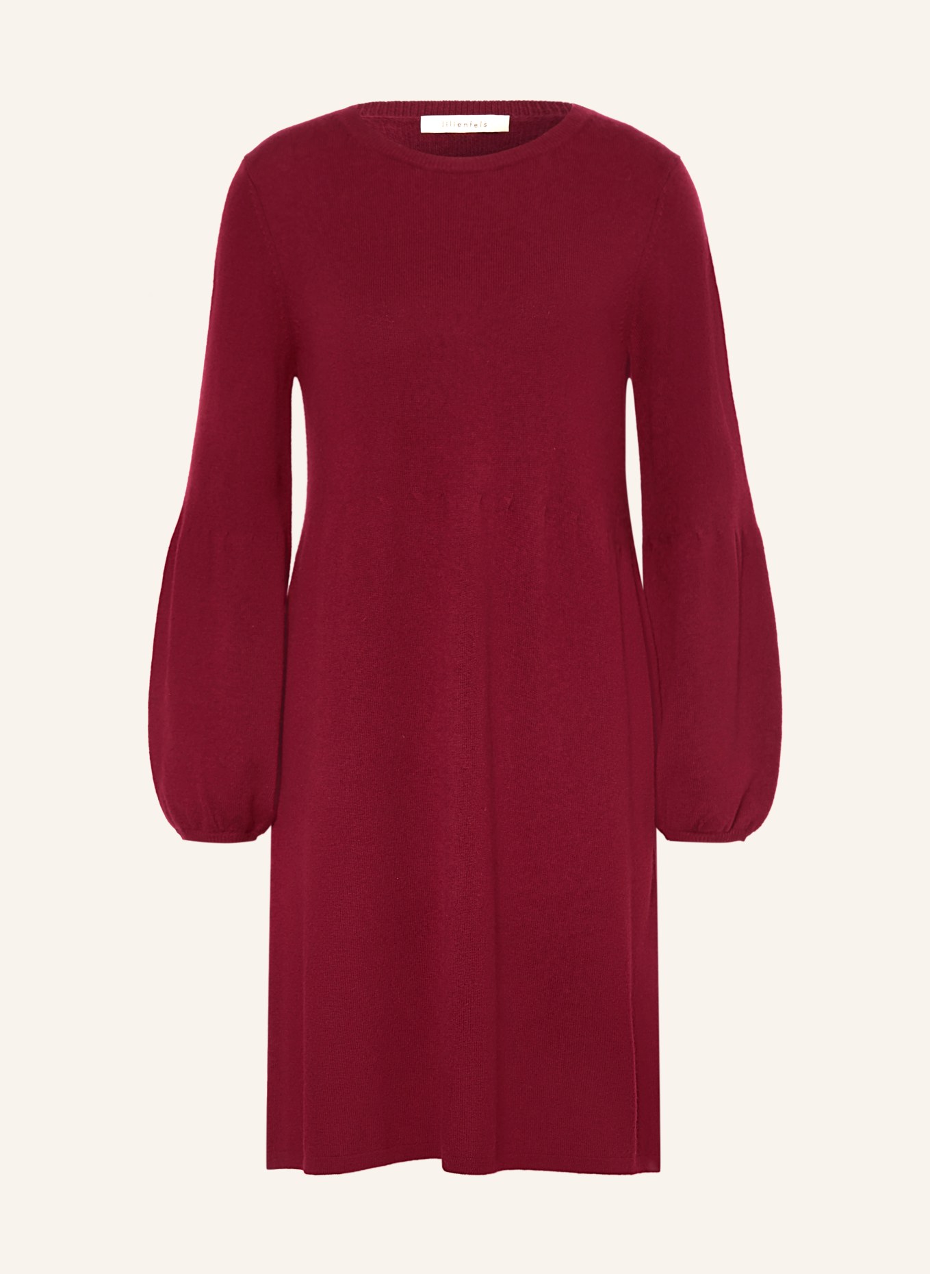 lilienfels Strickkleid mit Cashmere: DUNKELROT